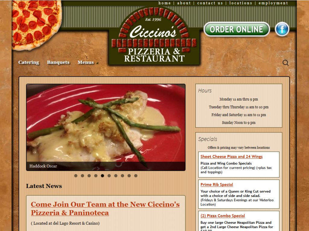 FingerLakes1.com, Inc. Menu