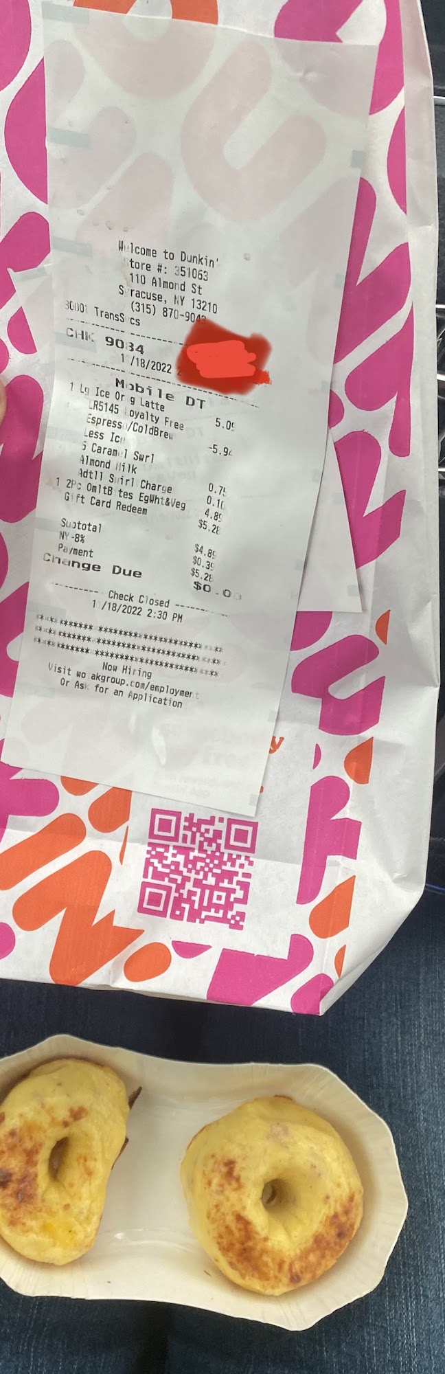Dunkin' Menu