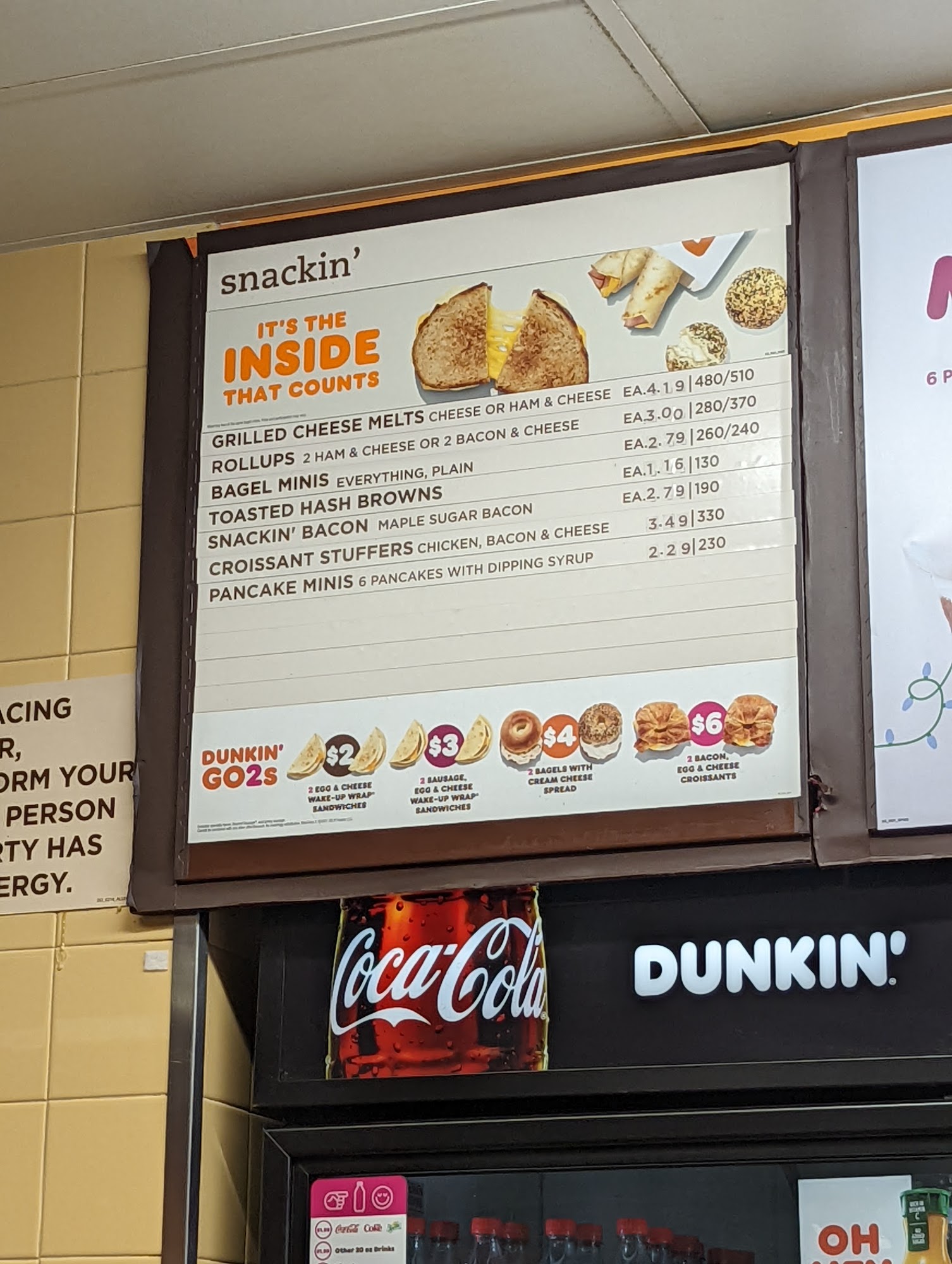 Dunkin' Menu