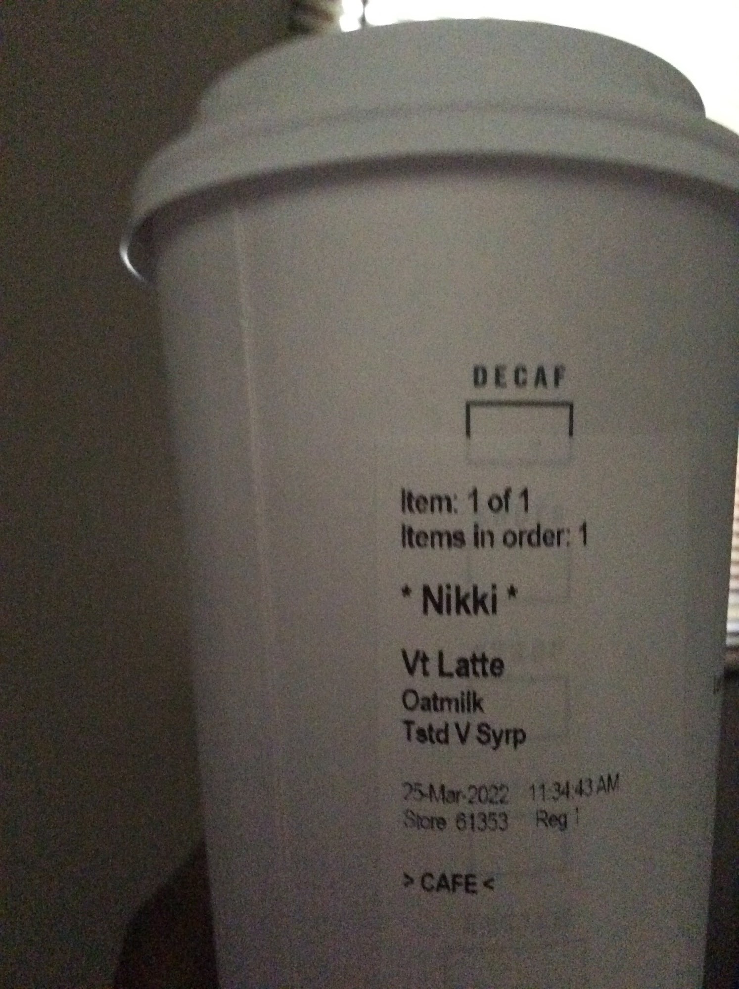 Starbucks Menu