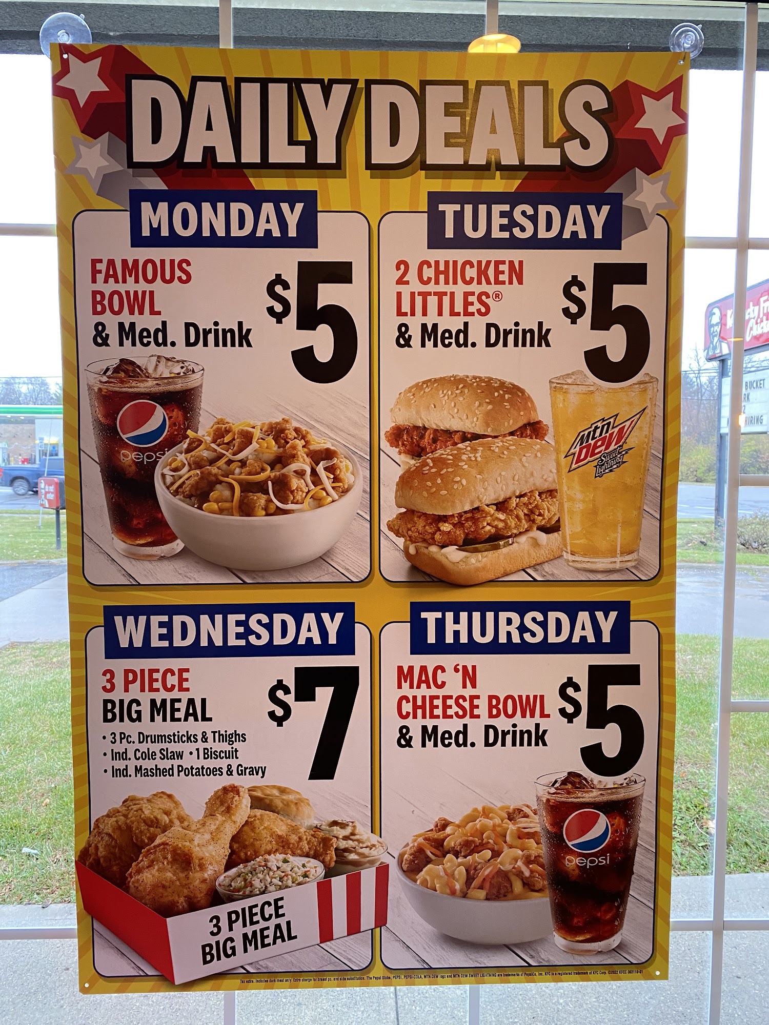 KFC Menu
