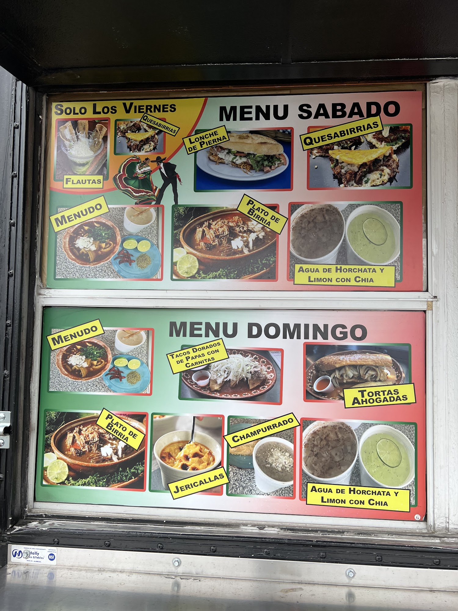 Tacos Los Tapatios Menu