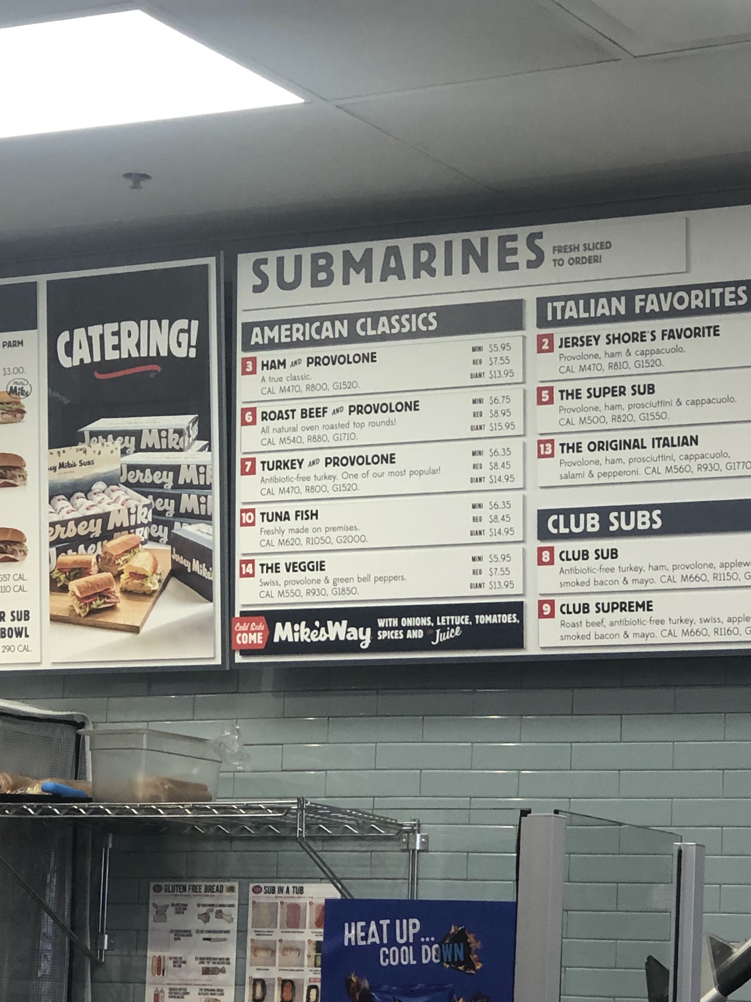 Jersey Mike's Subs Menu