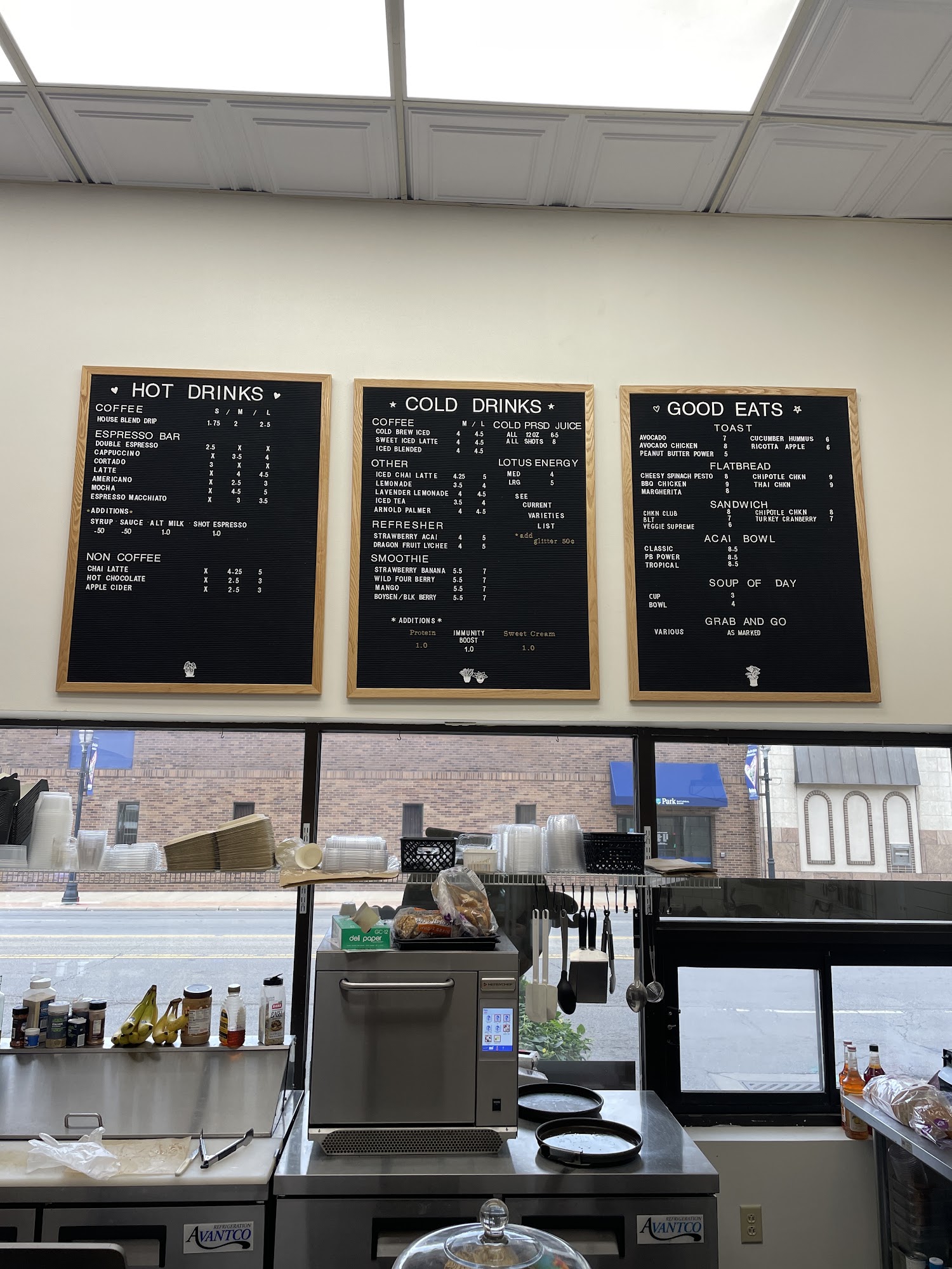 Barrington Cafe Menu
