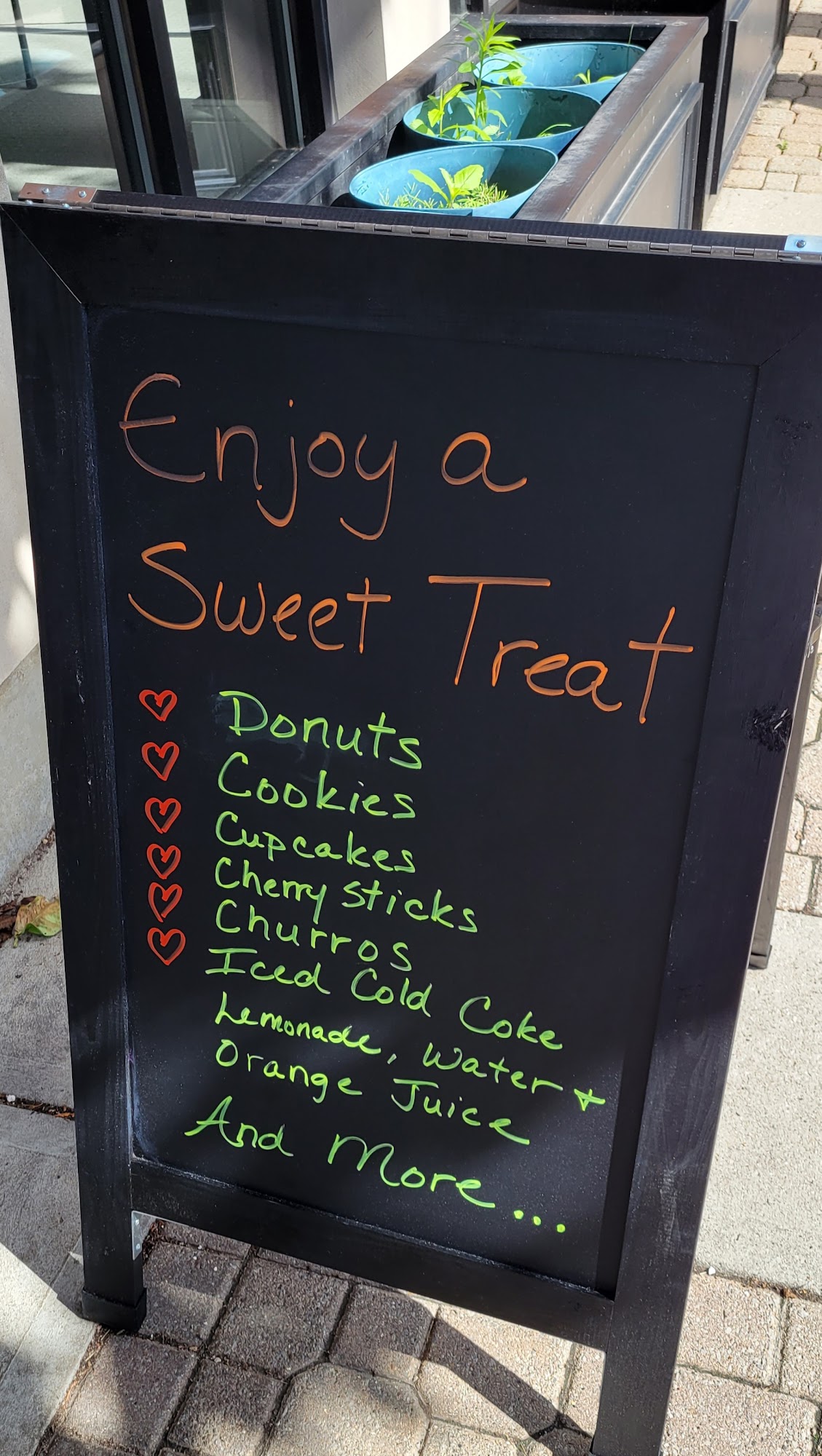 Main Street Sweets Menu