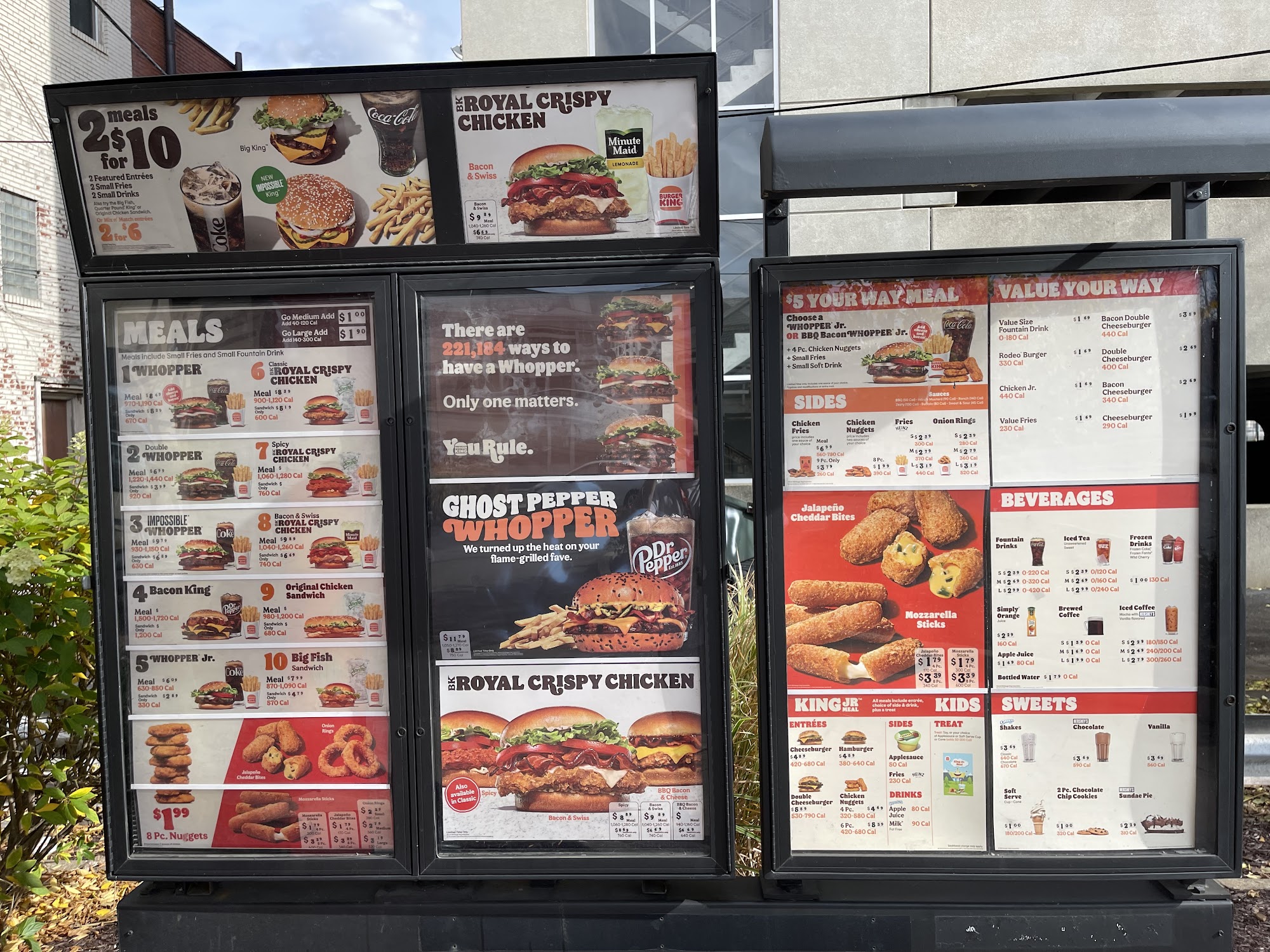Burger King Menu