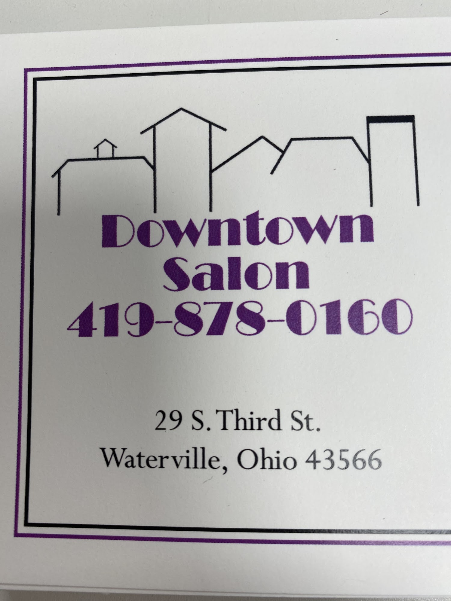 Downtown Salon 29 S 3rd St, Waterville Ohio 43566