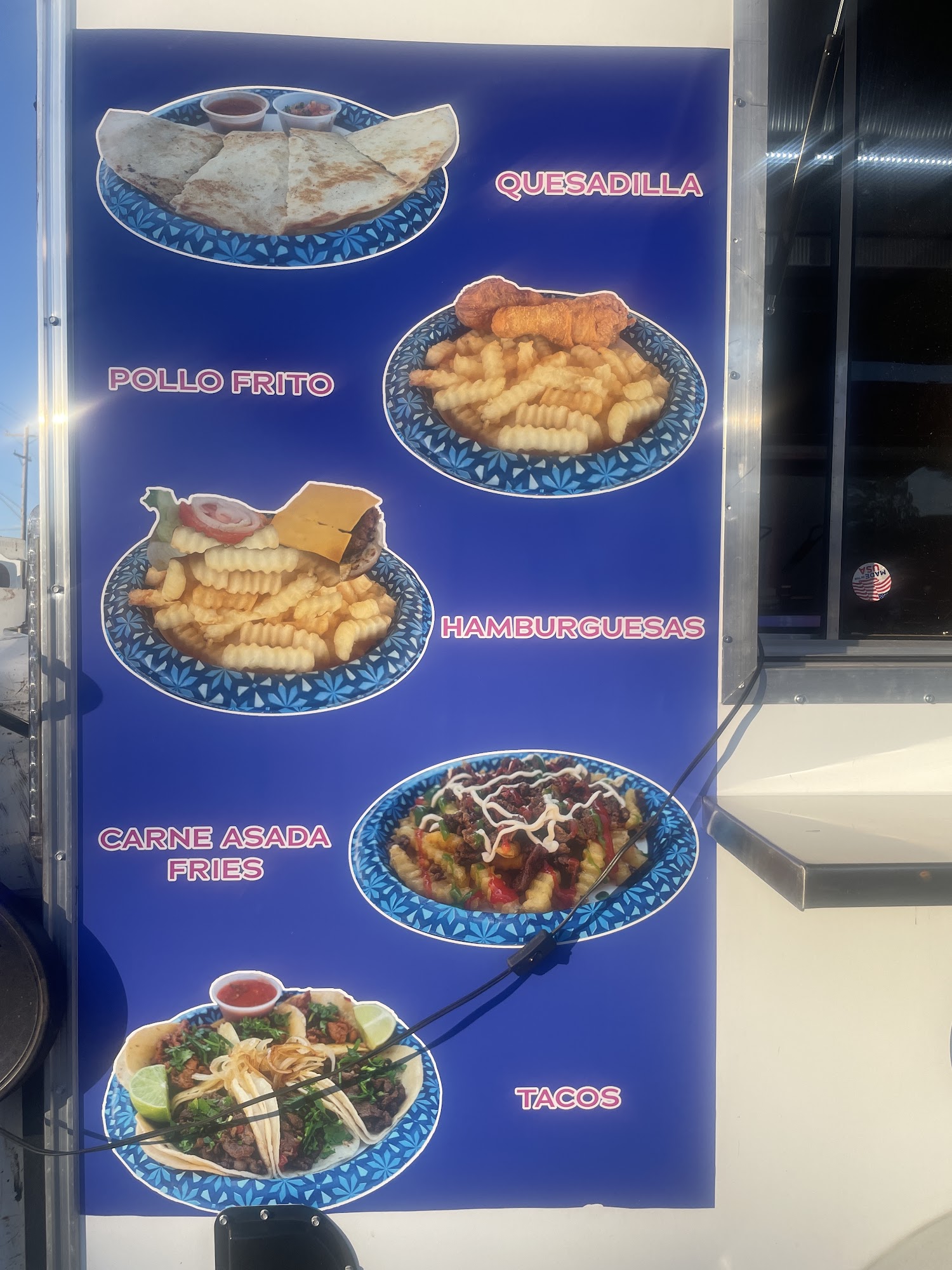 Adrianas taqueria Menu