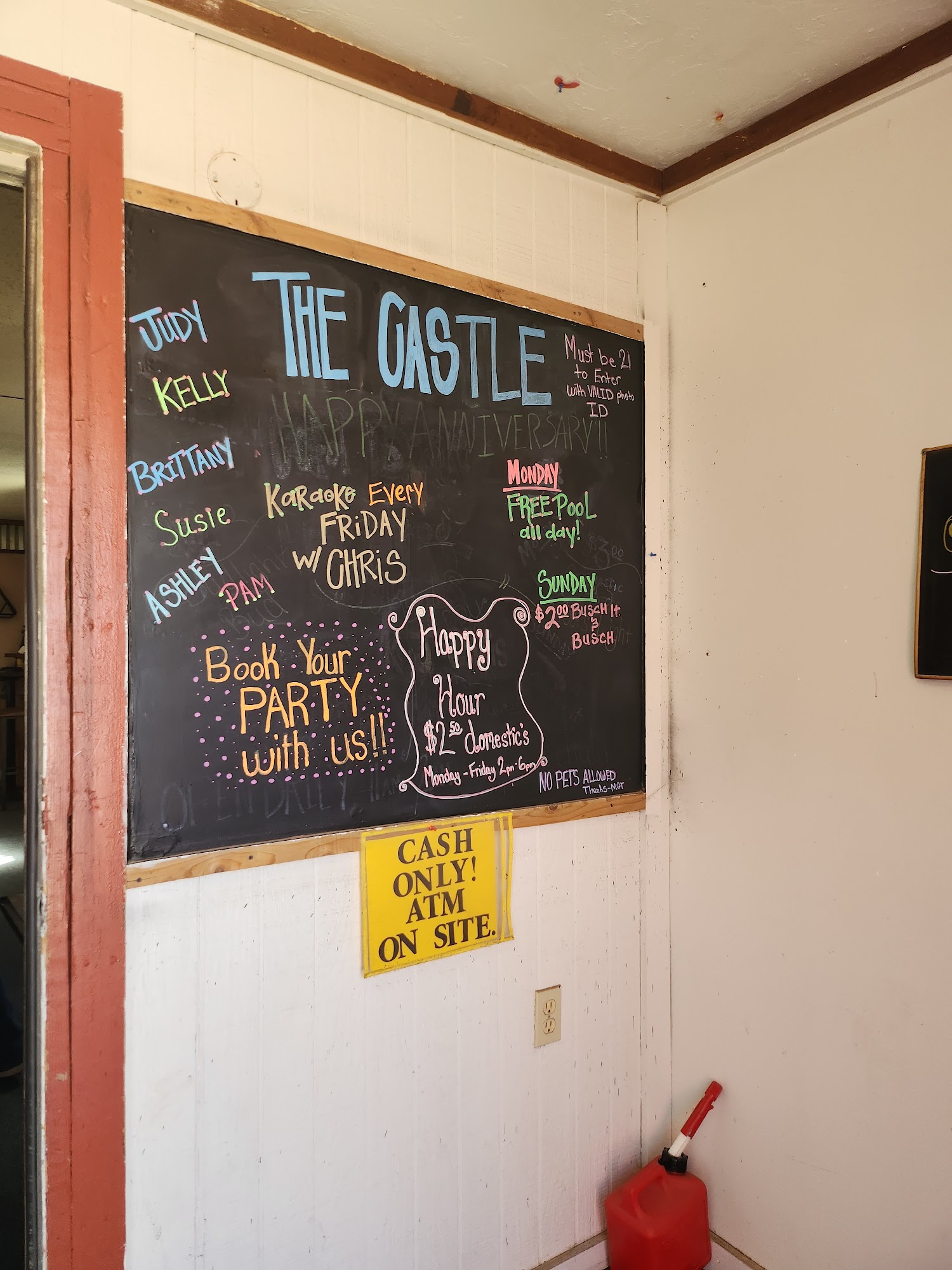 Castle Menu