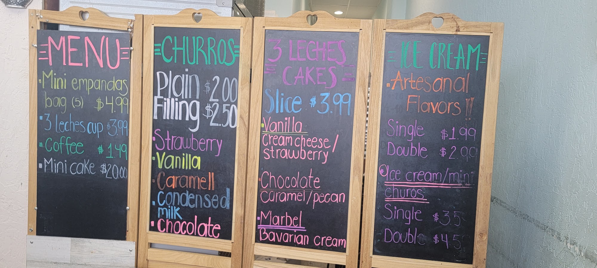 Armando And Chely Cakes Menu