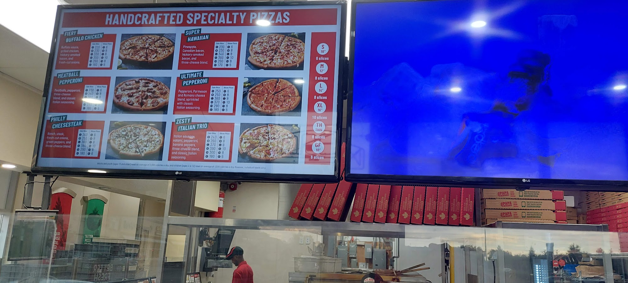 Papa Johns Pizza Menu