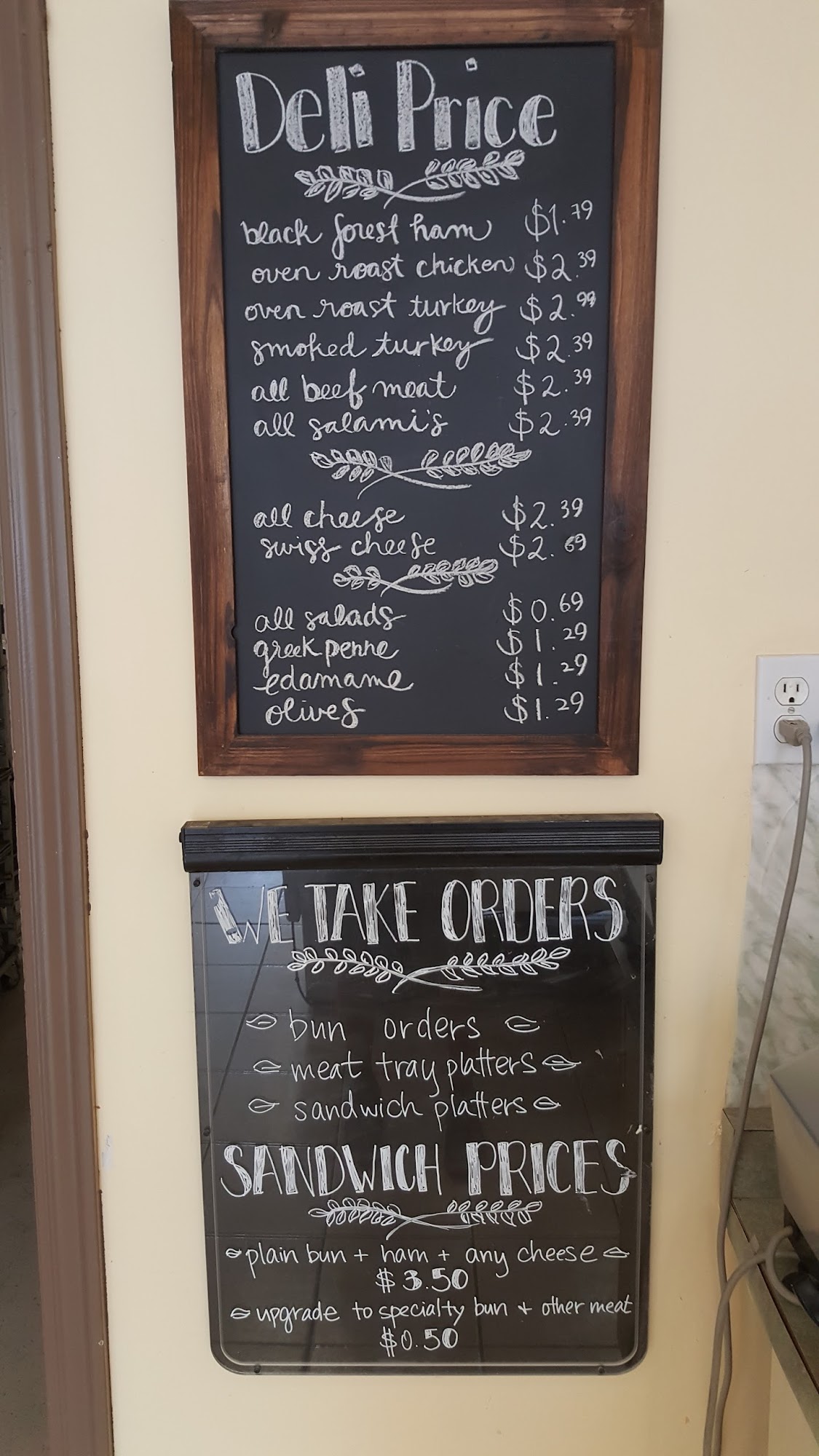 Bun King Bakery Menu