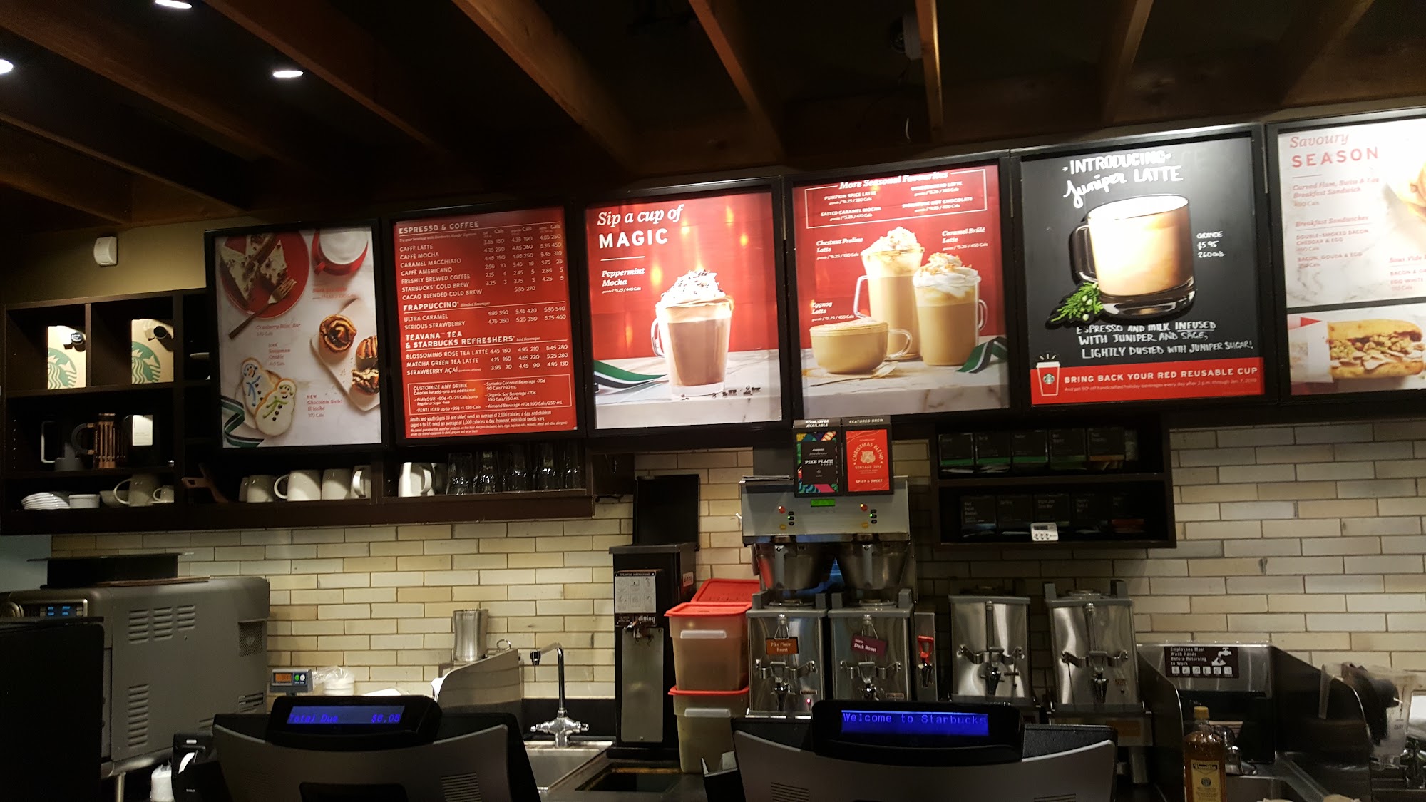 Starbucks Menu