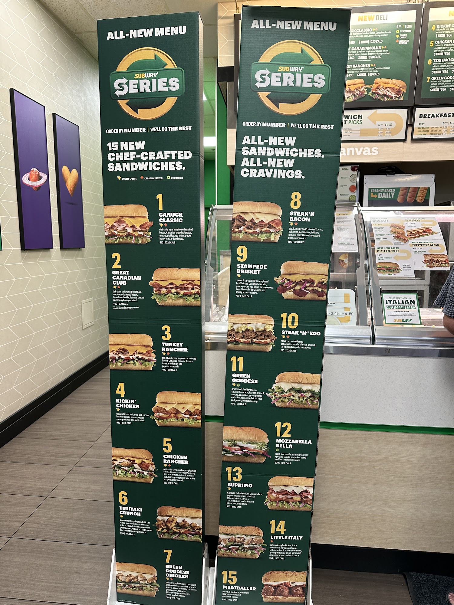 Subway Menu