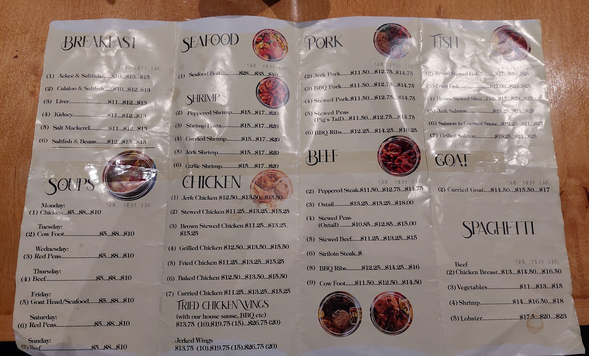 O&J's Restaurant and lounge Menu
