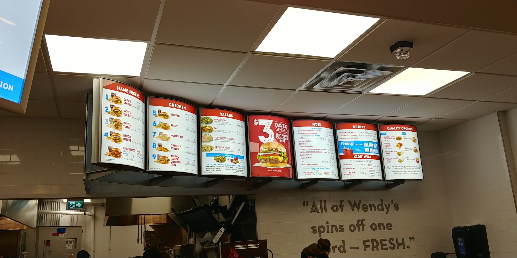 Wendy's Menu