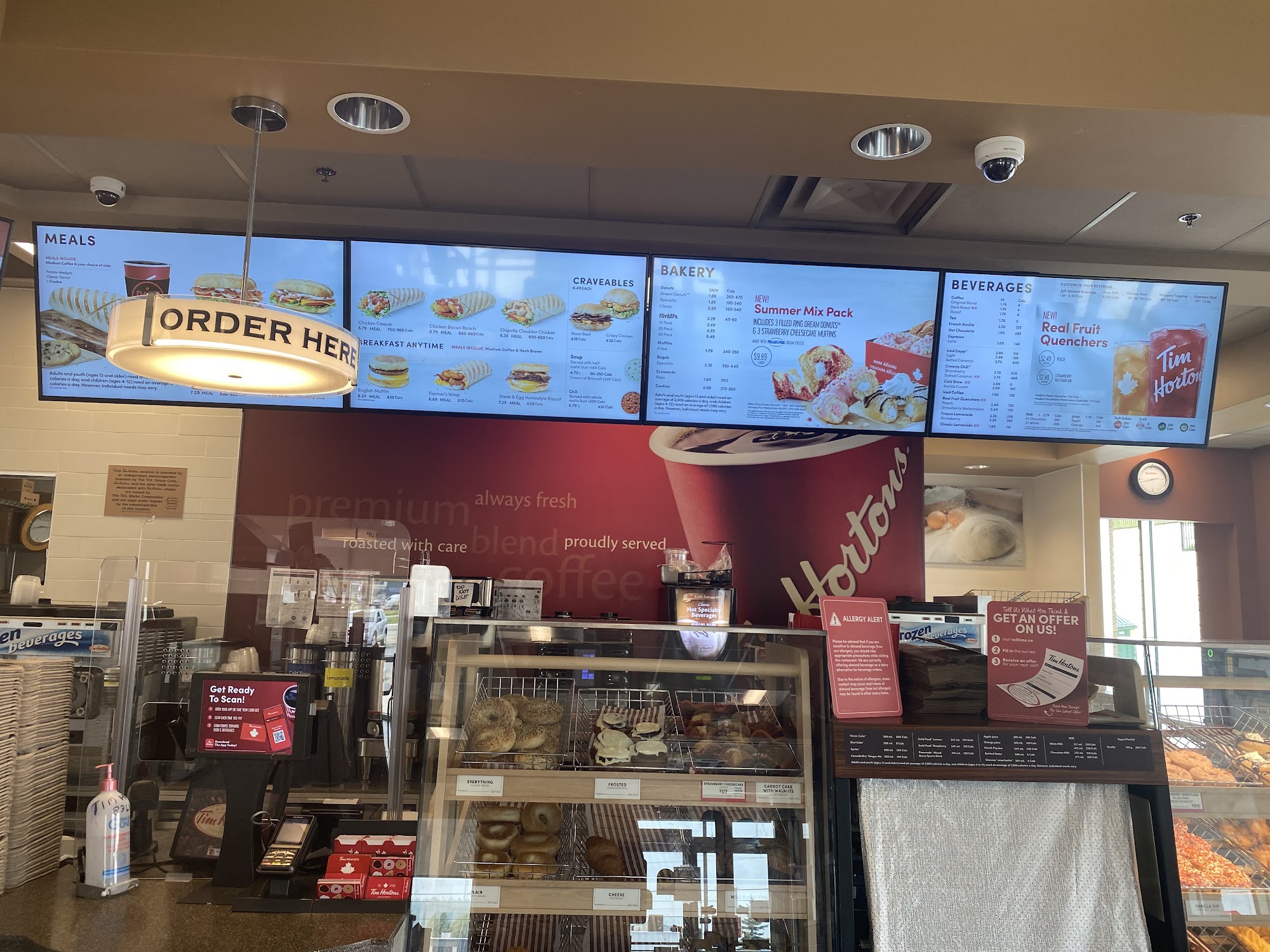 Tim Hortons Menu