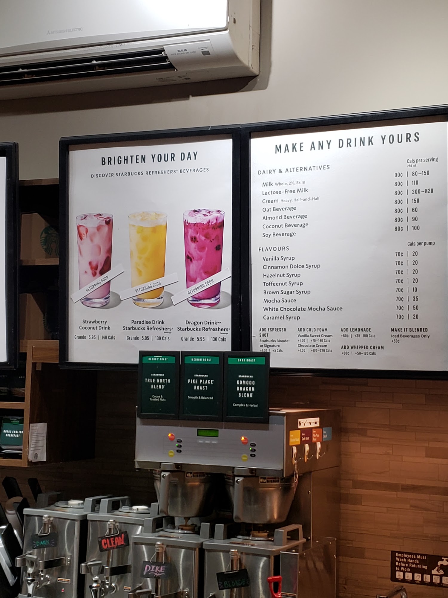 Starbucks Menu