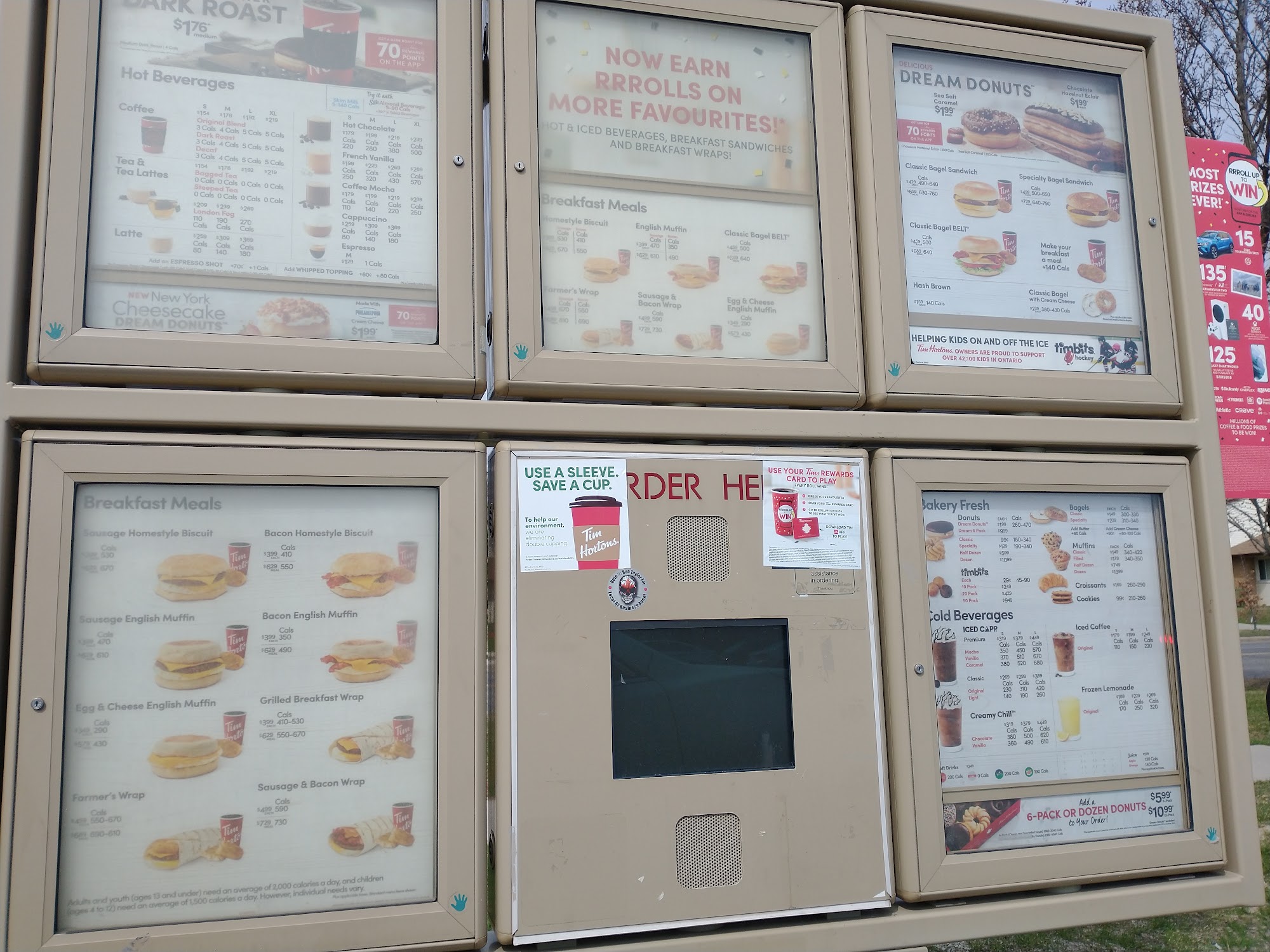 Tim Hortons Menu