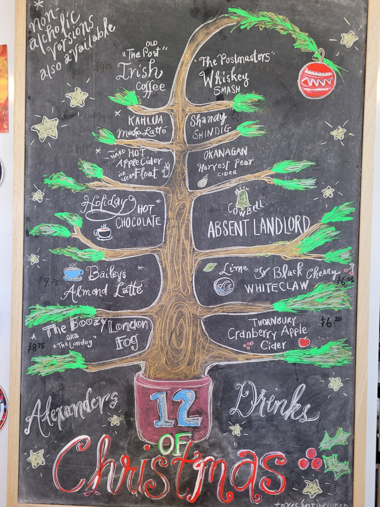 May's Café at the Old Post Menu