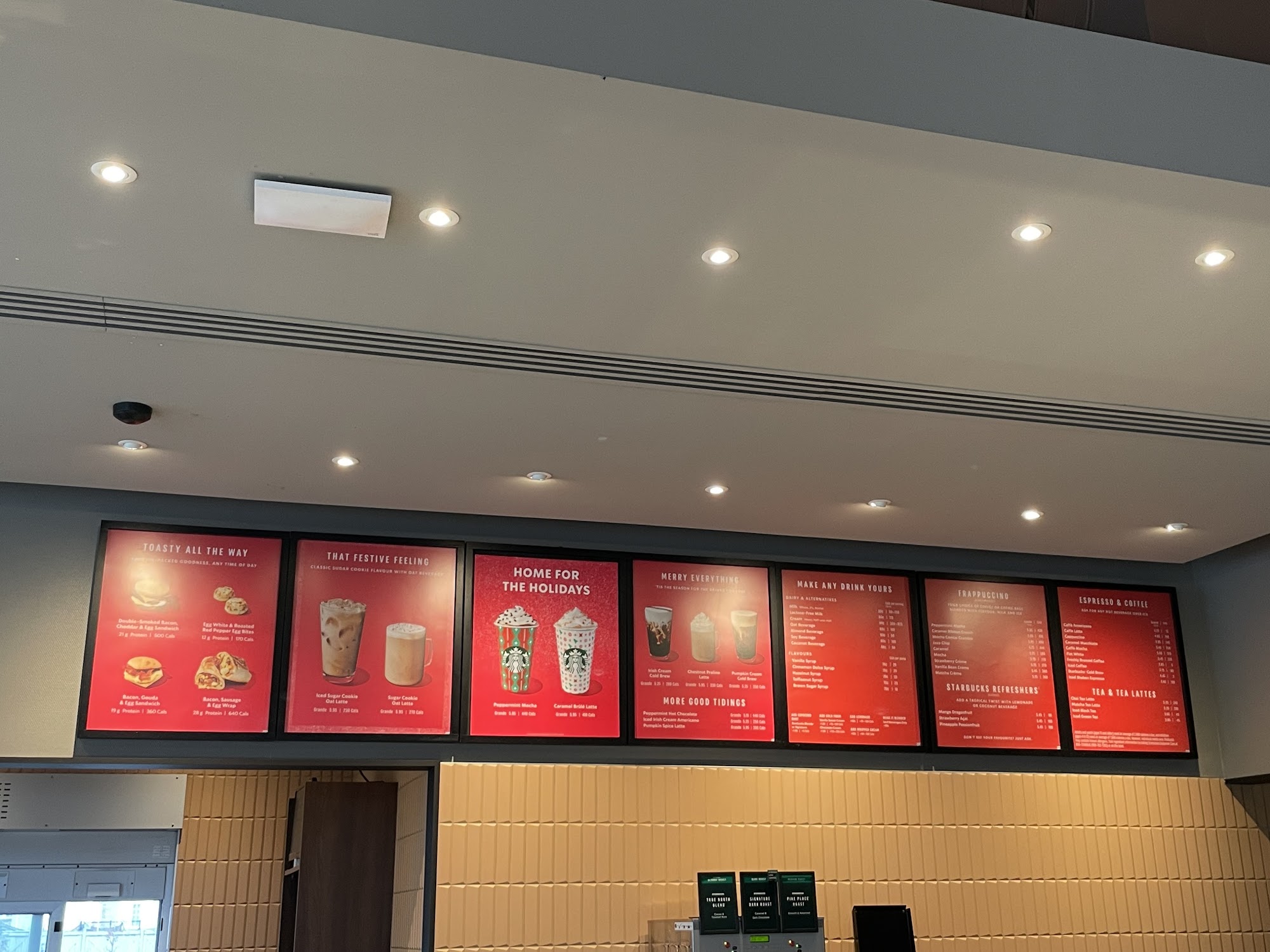 Starbucks Menu