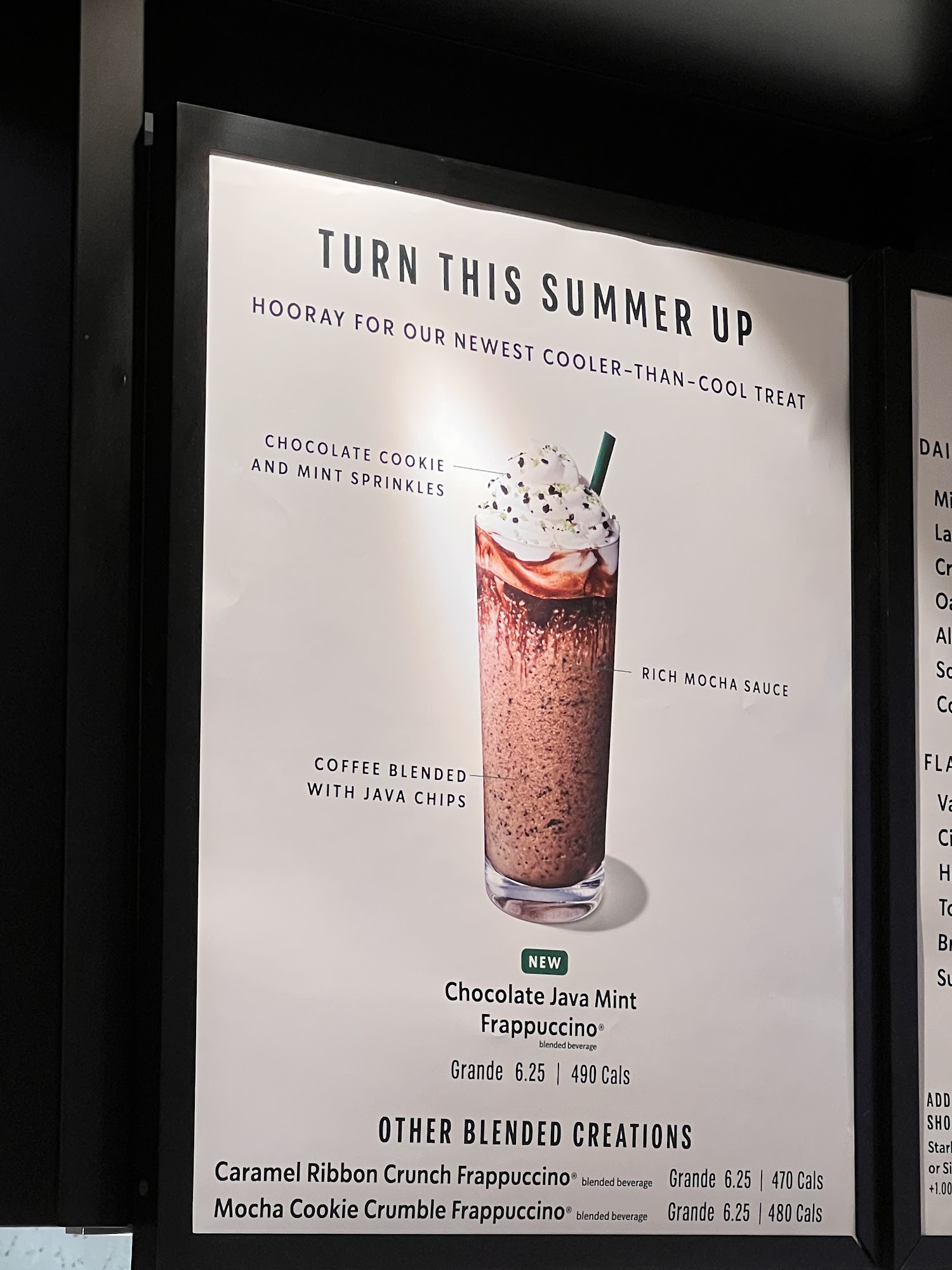 Starbucks Menu