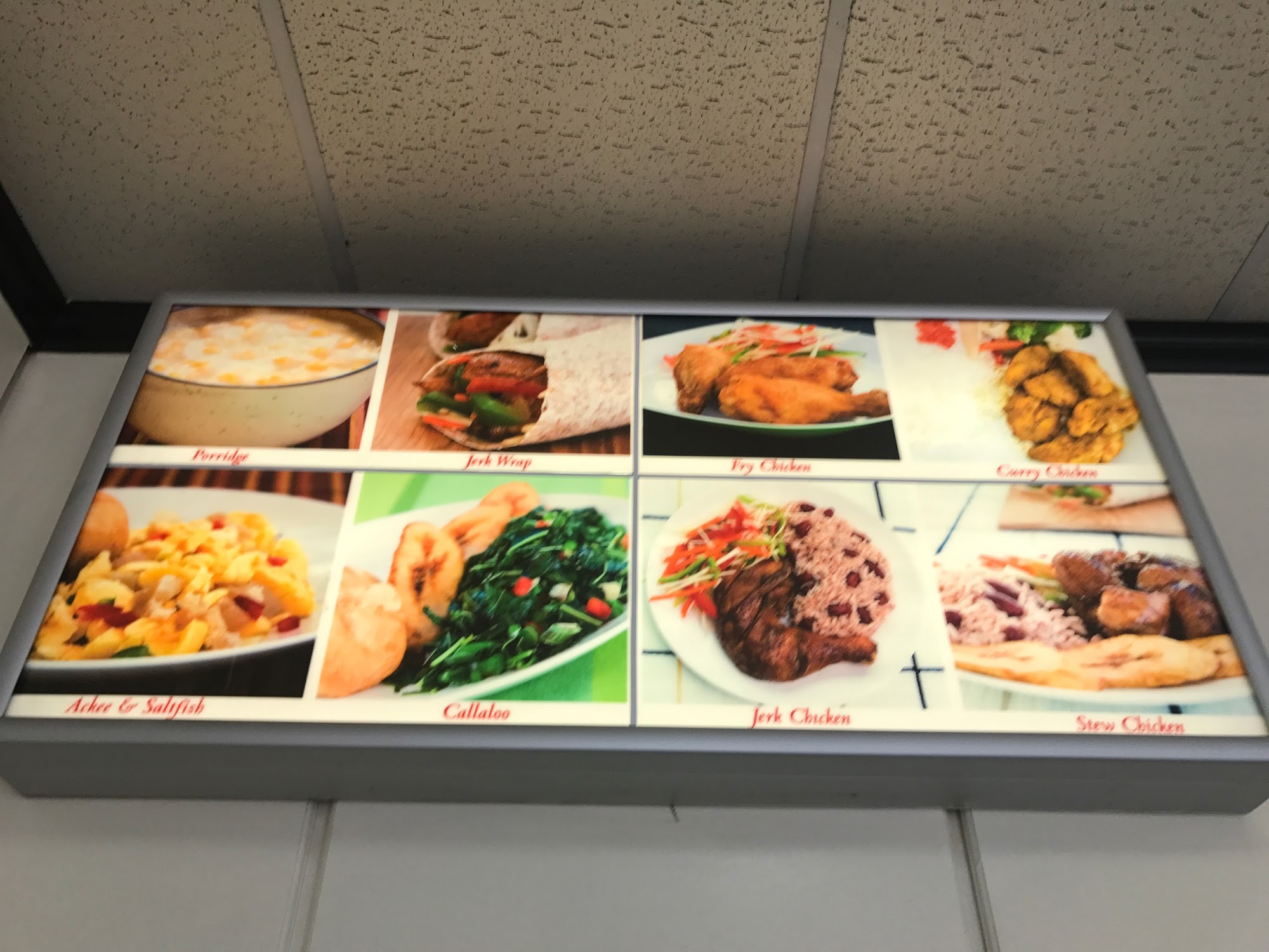 Willy's Jerk Menu