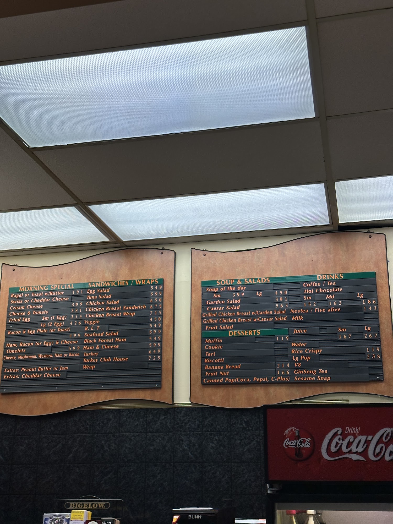 Hannah's Coffee & Deli Menu