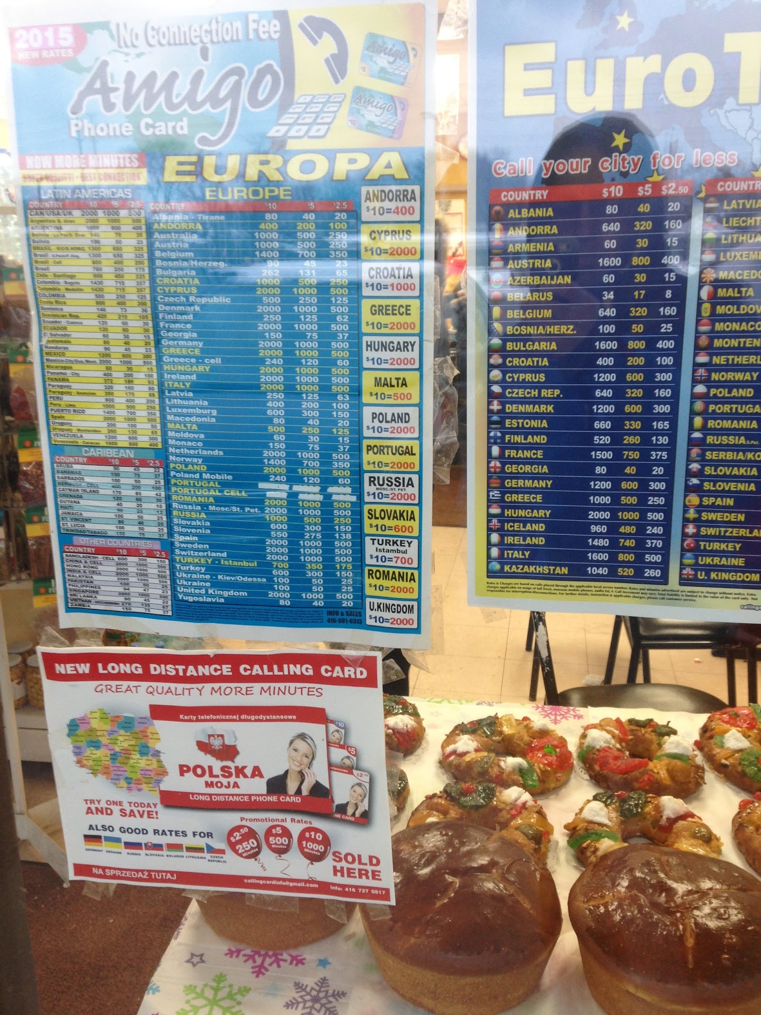 Lusitania Bakery Menu