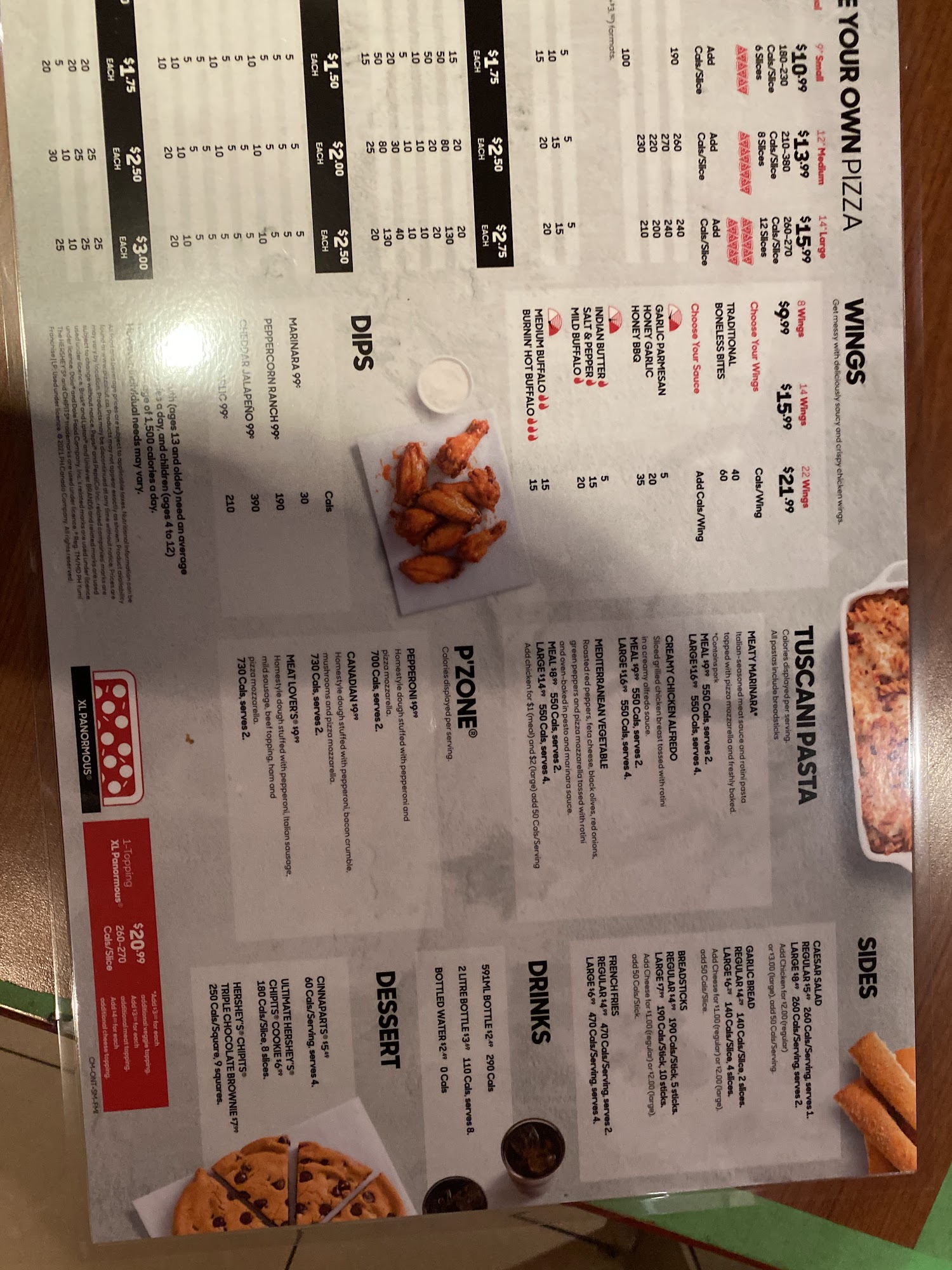 Pizza Hut Menu