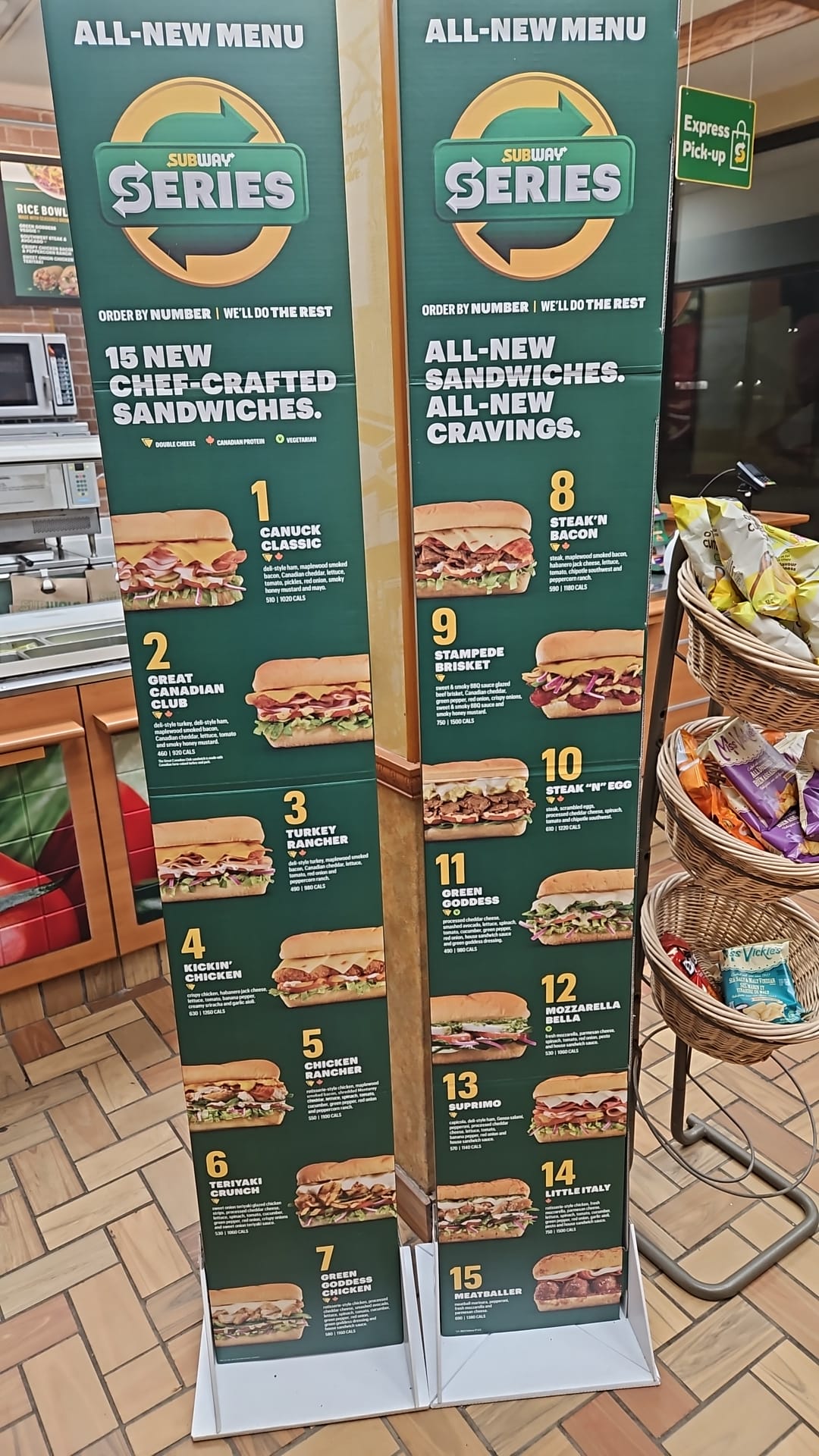 Subway Menu