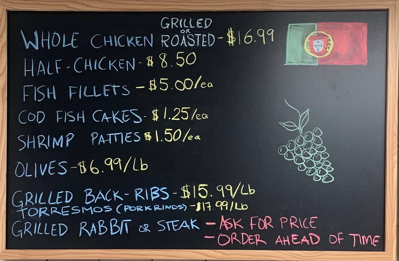 Maria's Grill Chicken House Menu