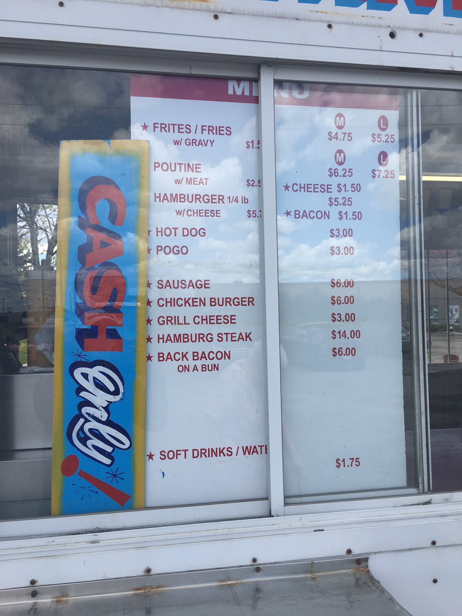Claude Chip Wagon Menu