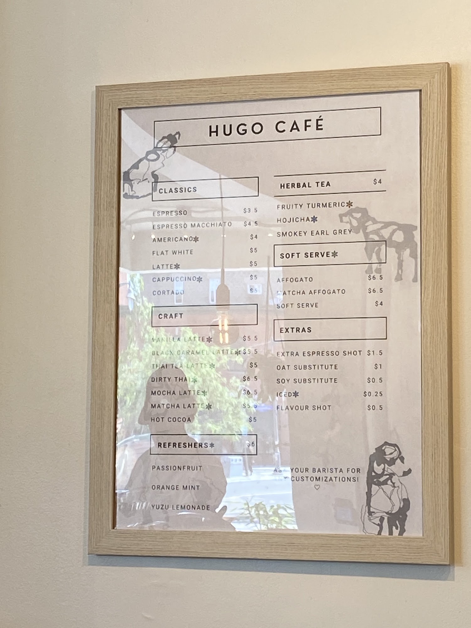 Hugo Café Menu