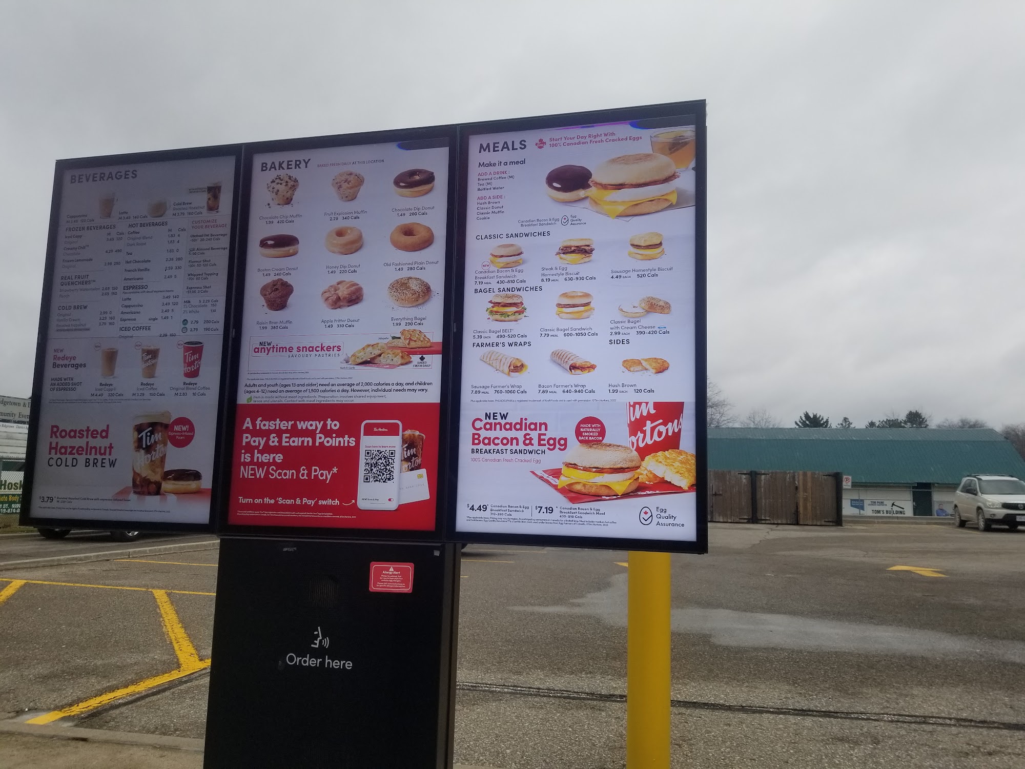 Tim Hortons Menu