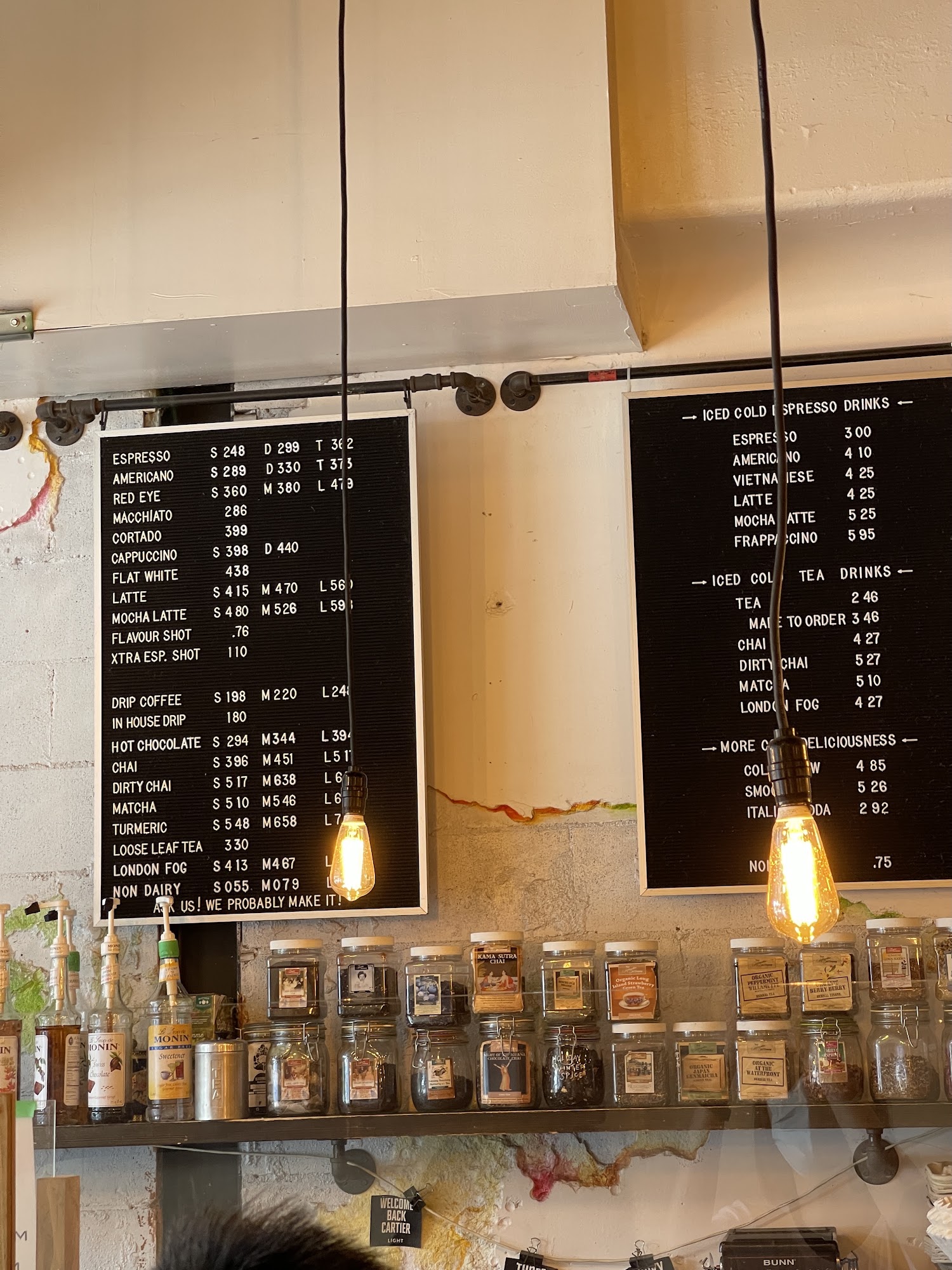 Blackwater Coffee Co. Menu