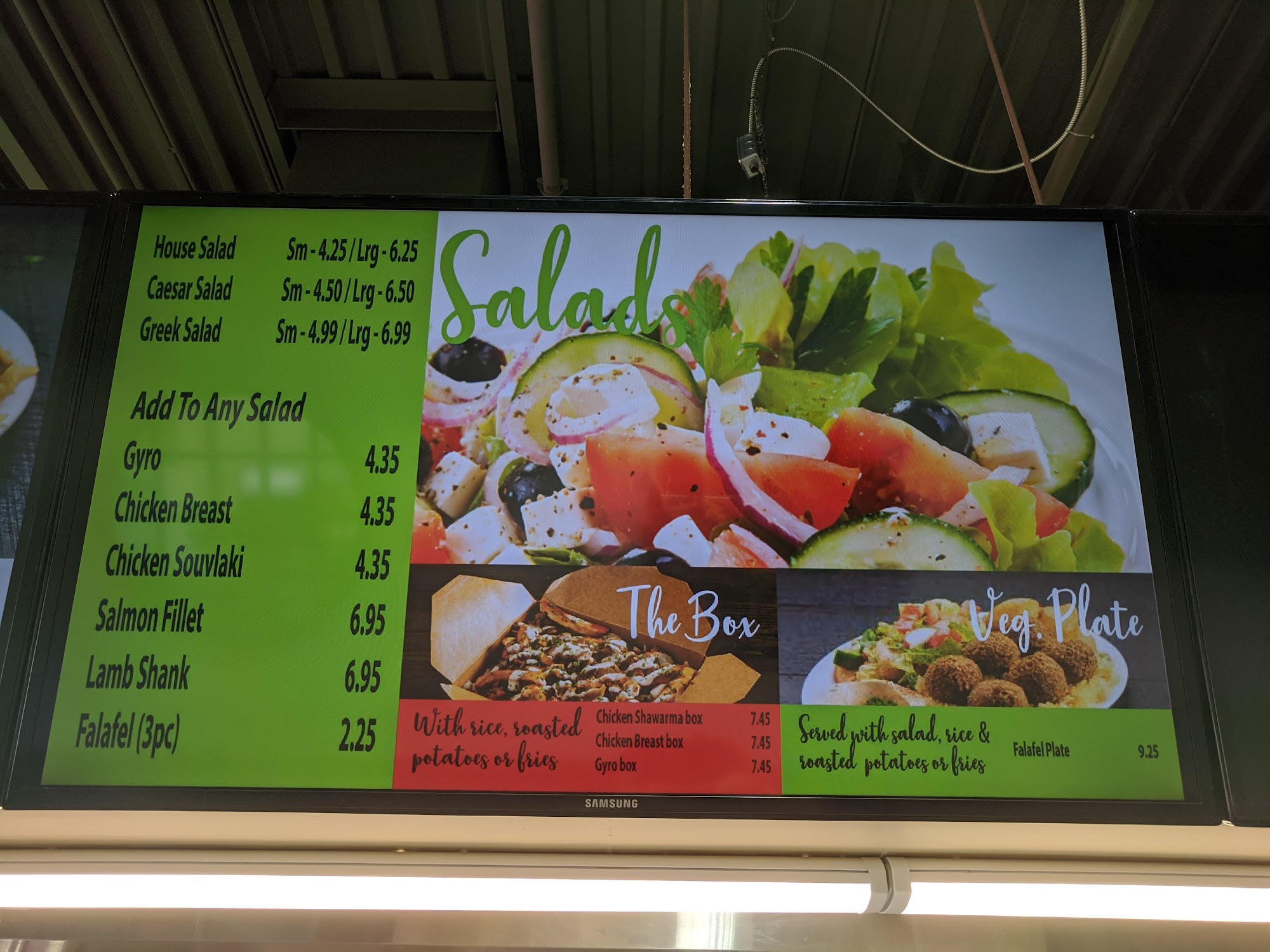 Zack's Mediterranean Grill Menu