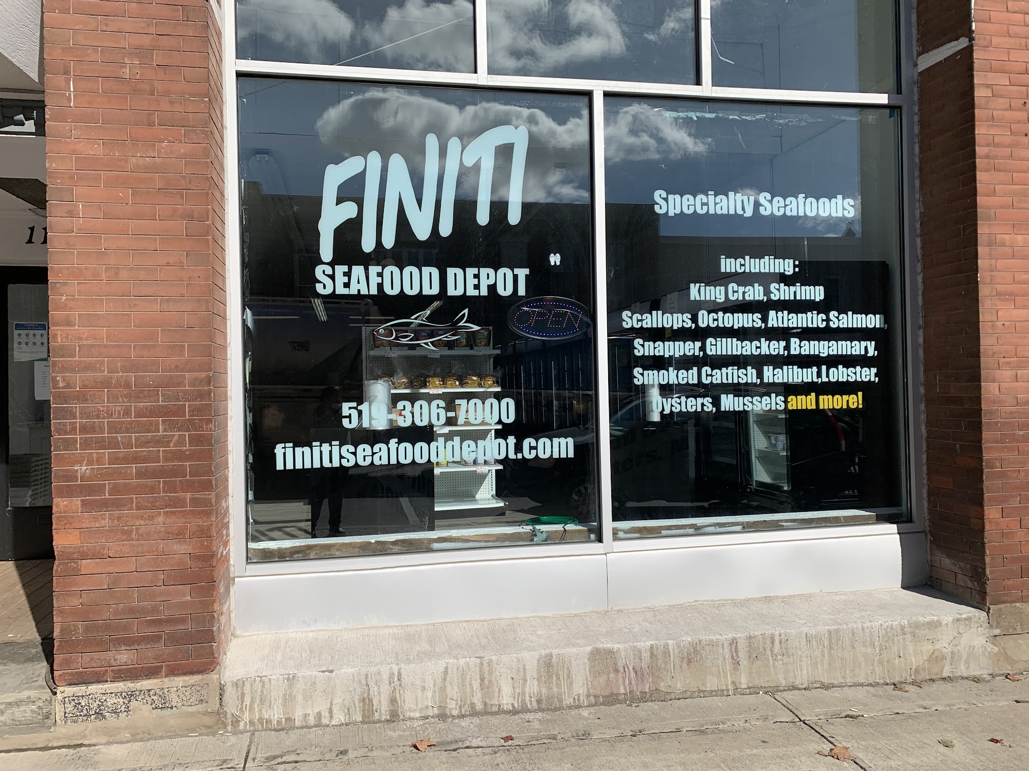 Finiti Seafood Depot Menu