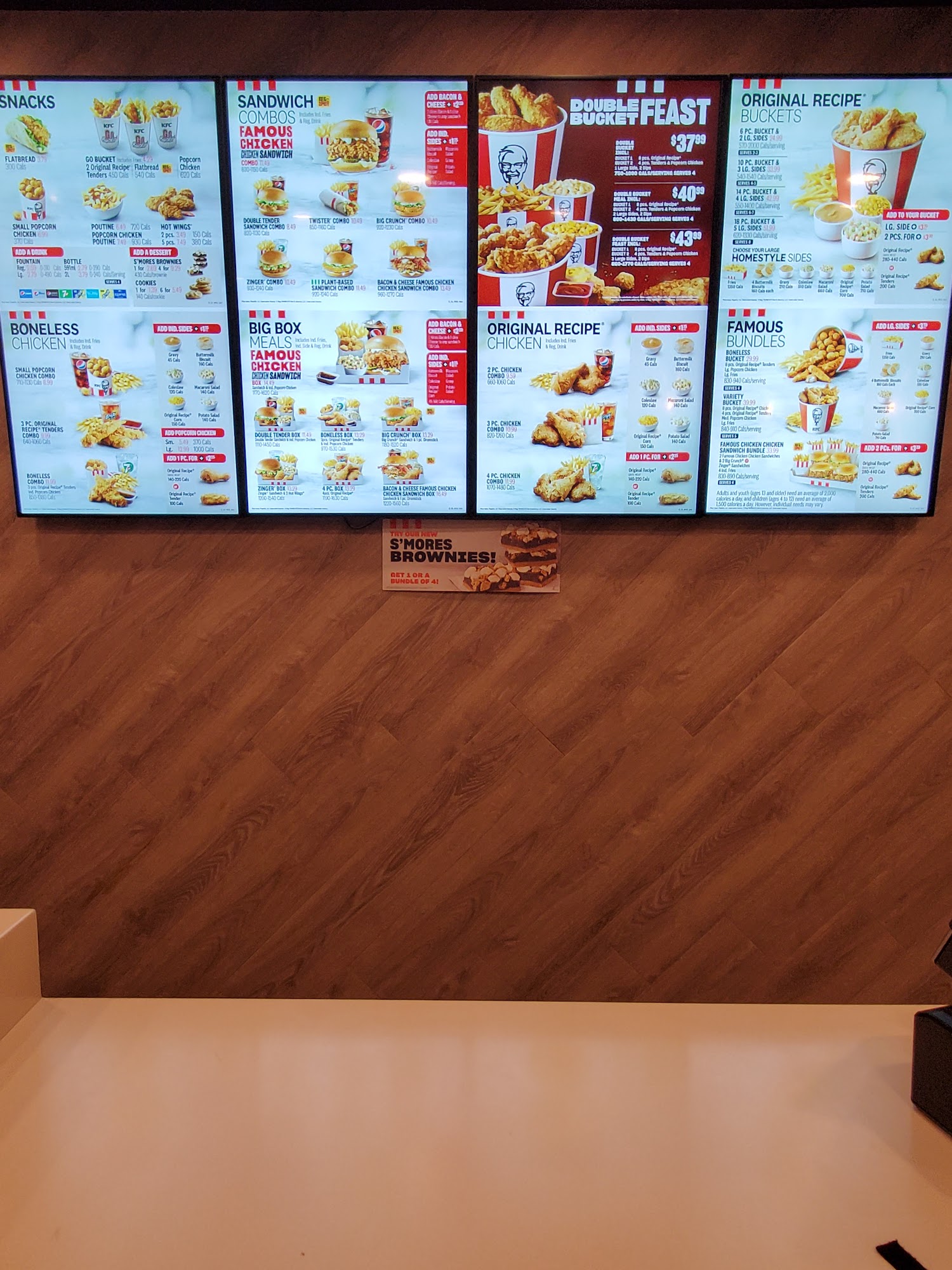 KFC Menu