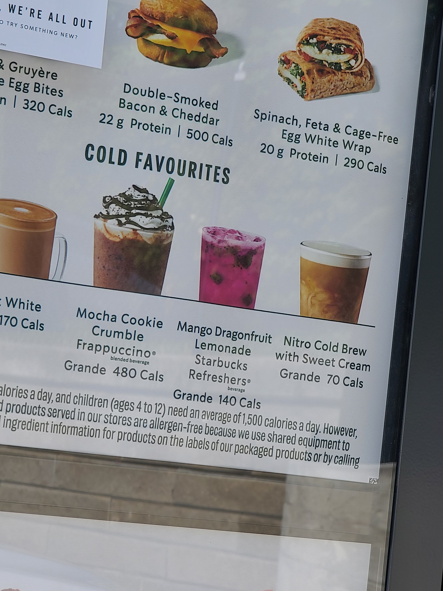 Starbucks Menu