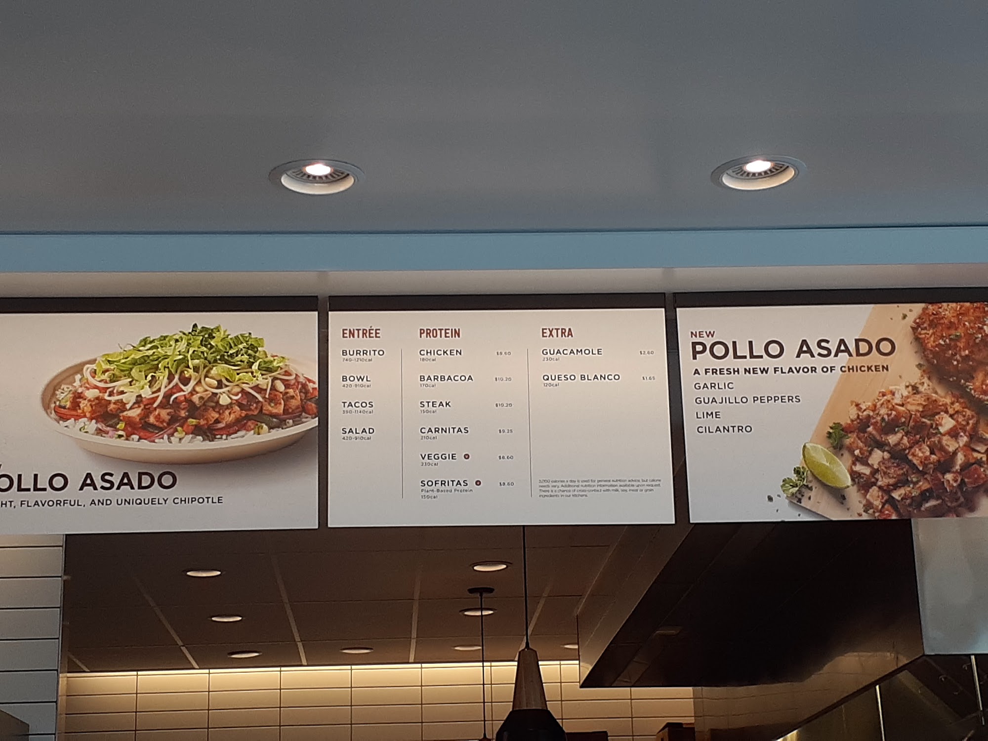 Chipotle Mexican Grill Menu