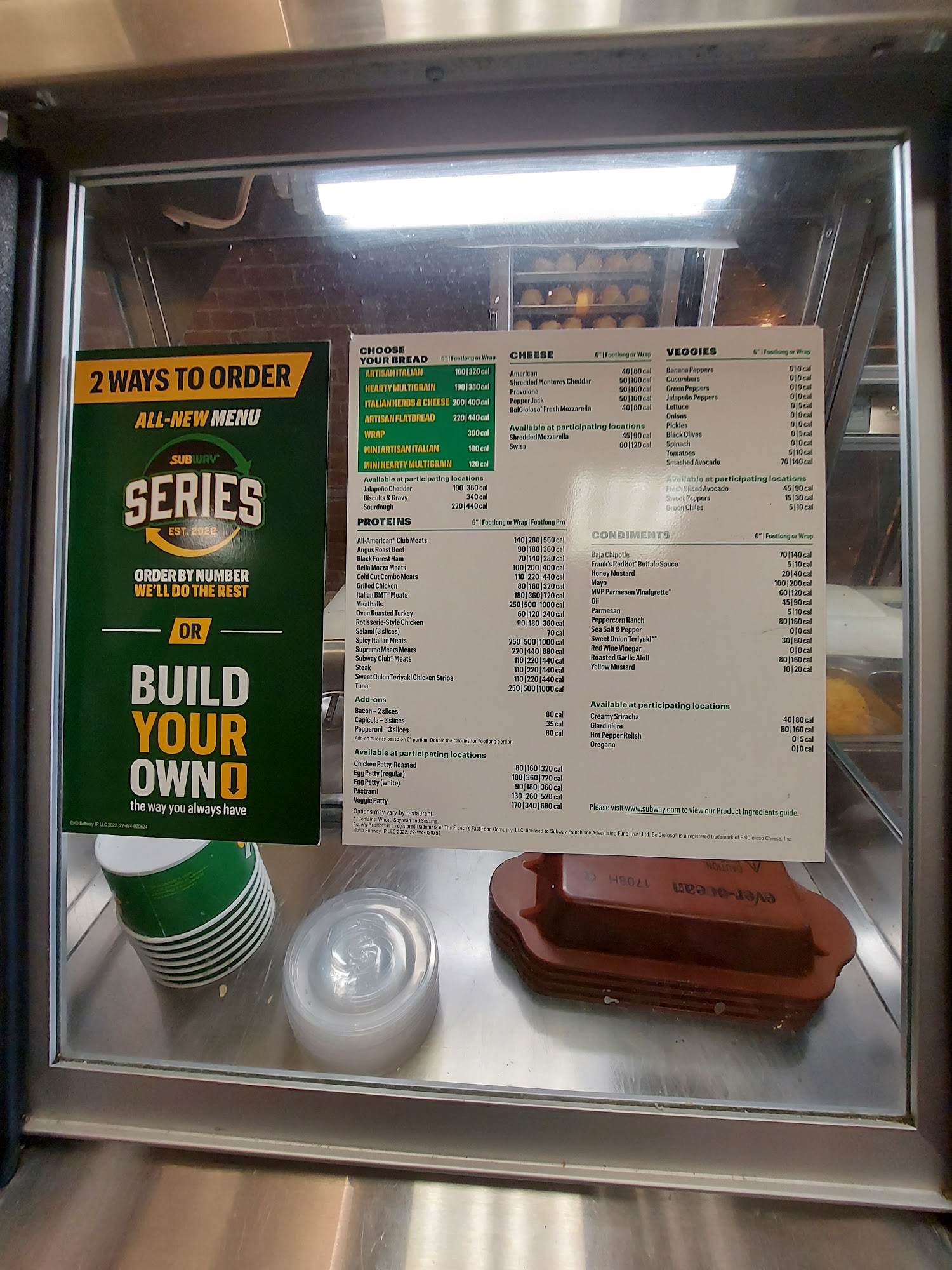 Subway Menu
