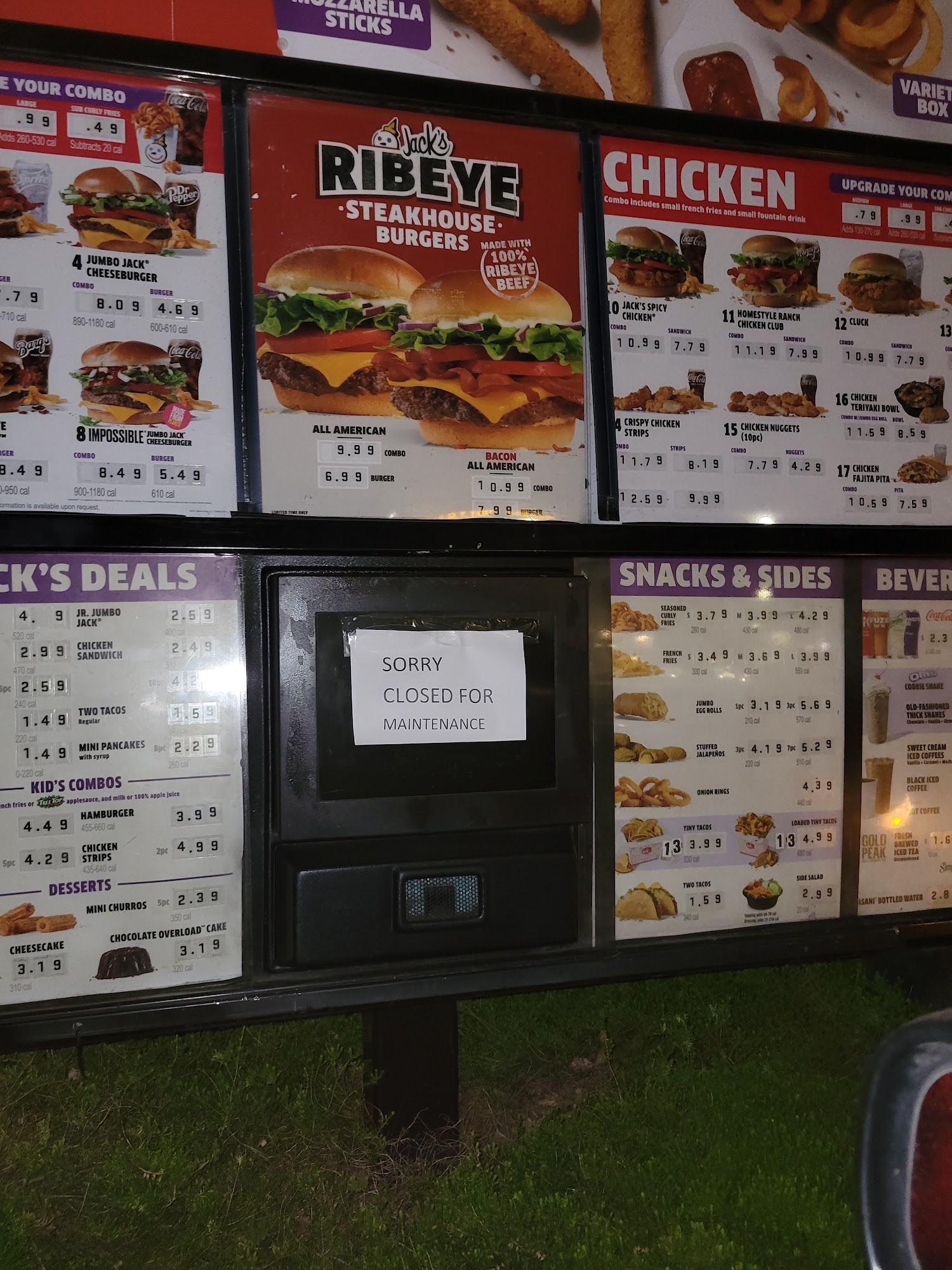 Jack In The Box Menu