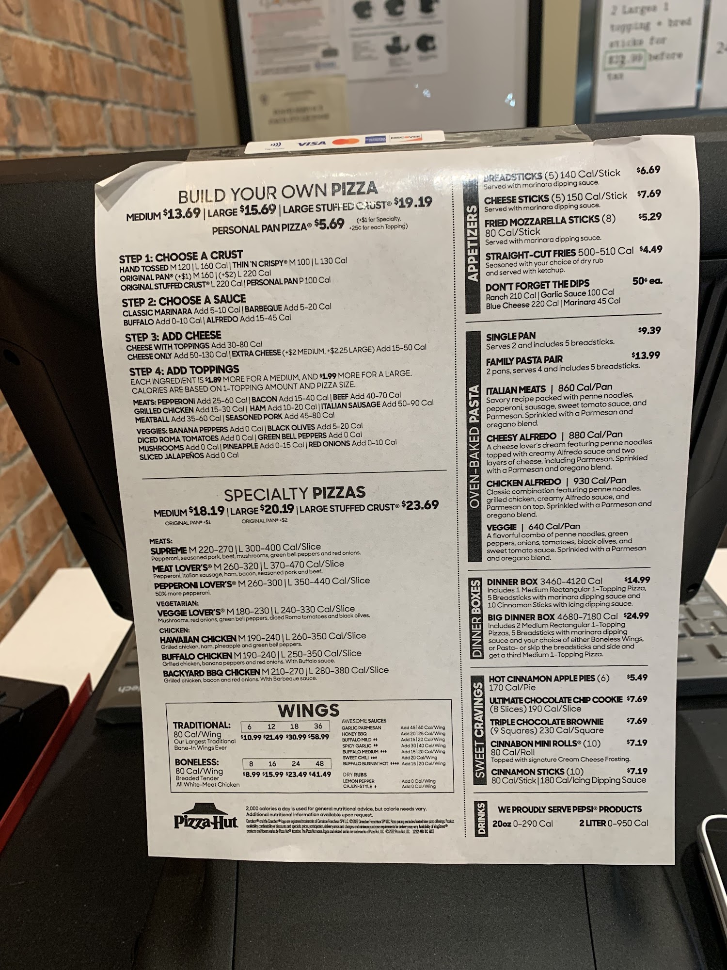 Pizza Hut Menu