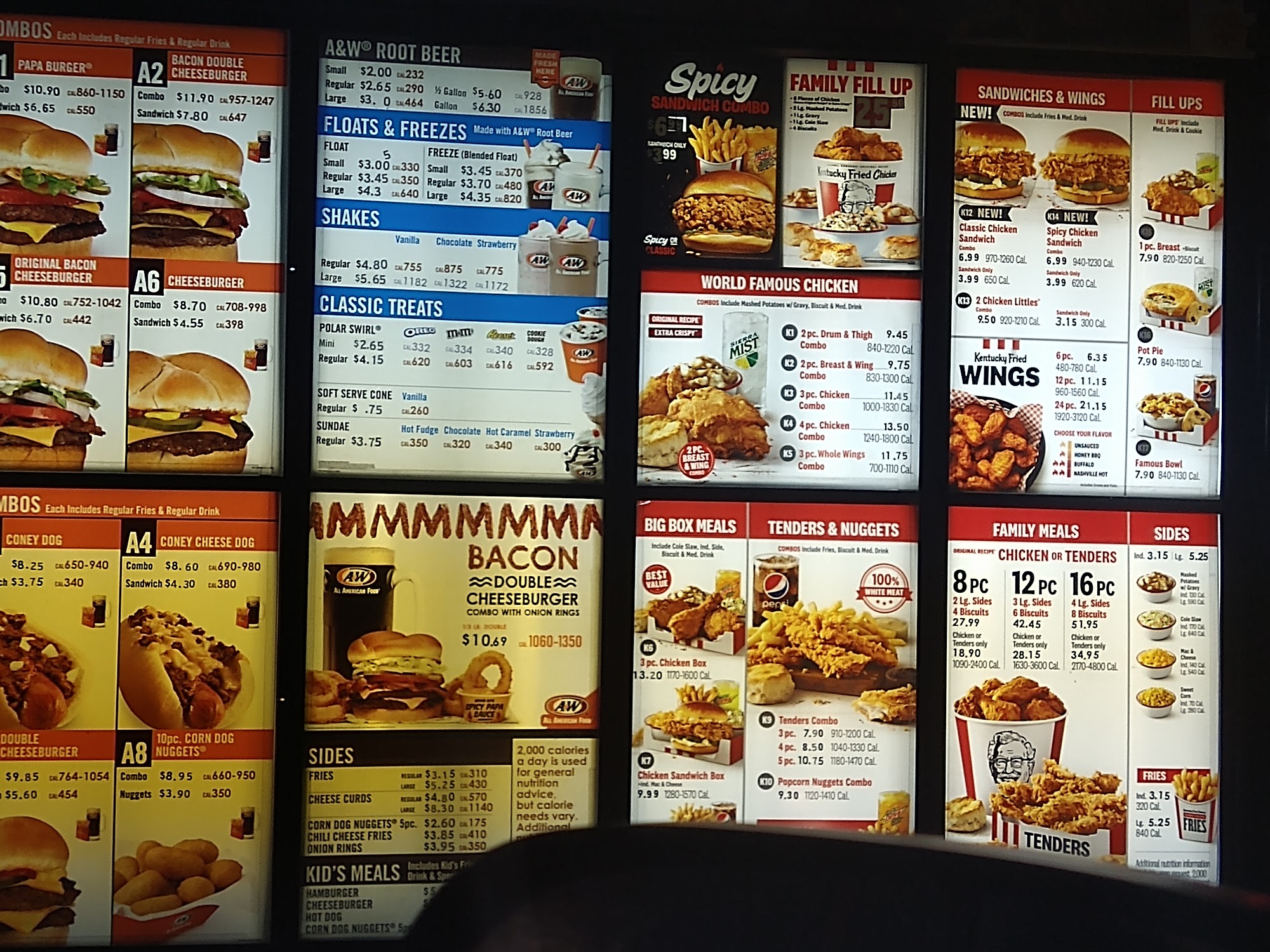 KFC Menu