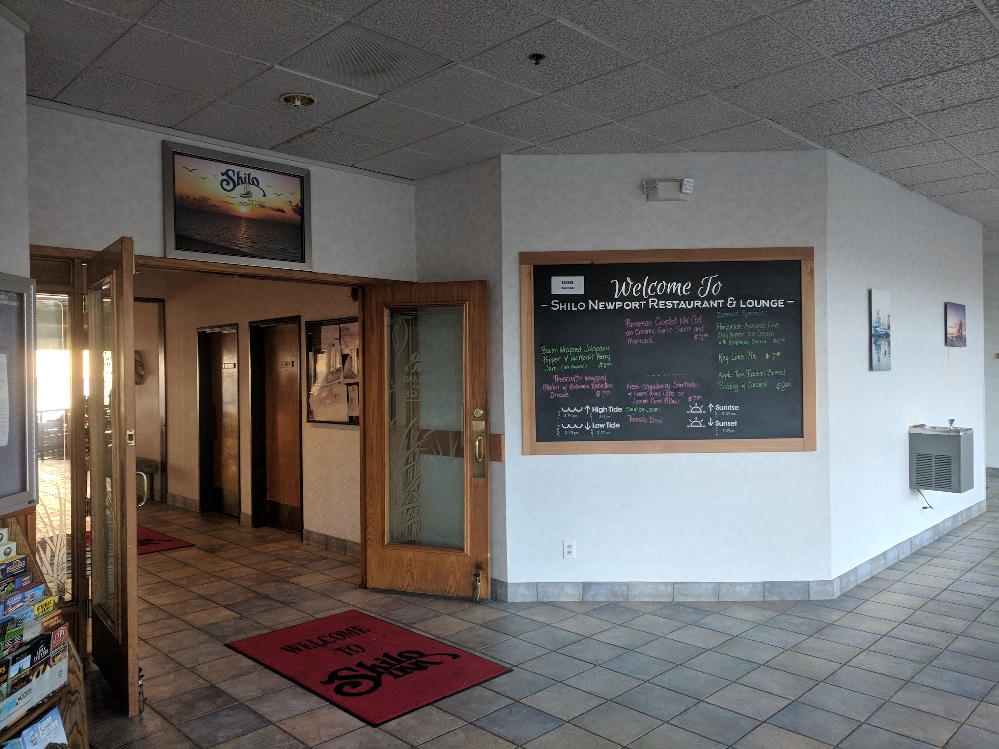 Shilo Restaurant Newport Menu