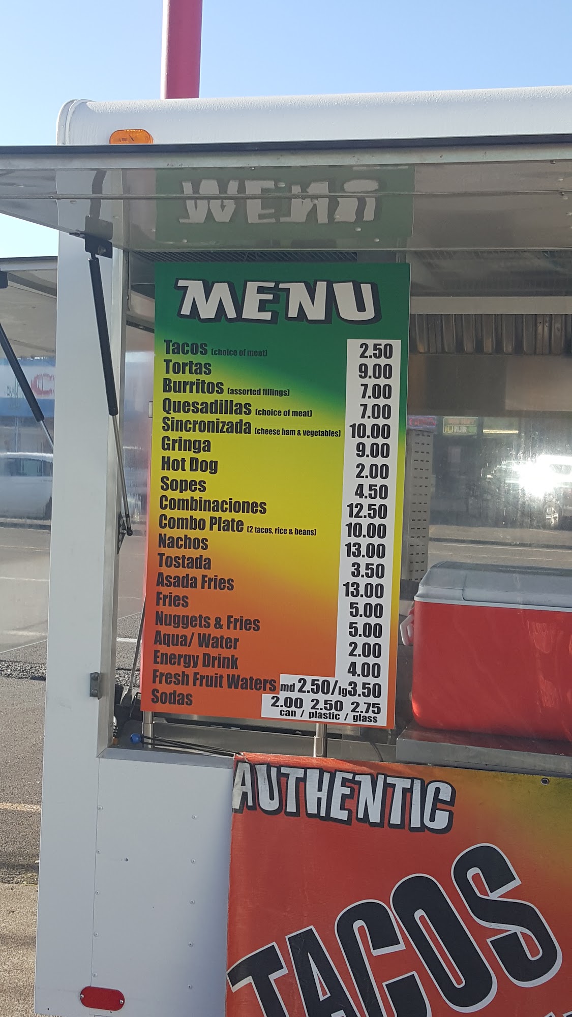 Tacos el Pastor Menu