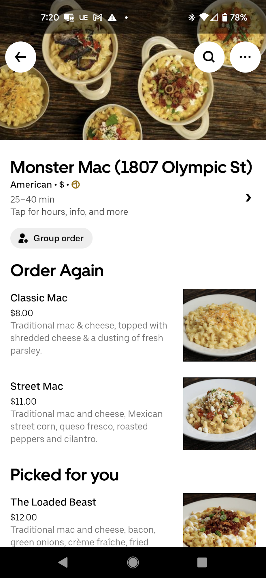 Monster Mac Menu