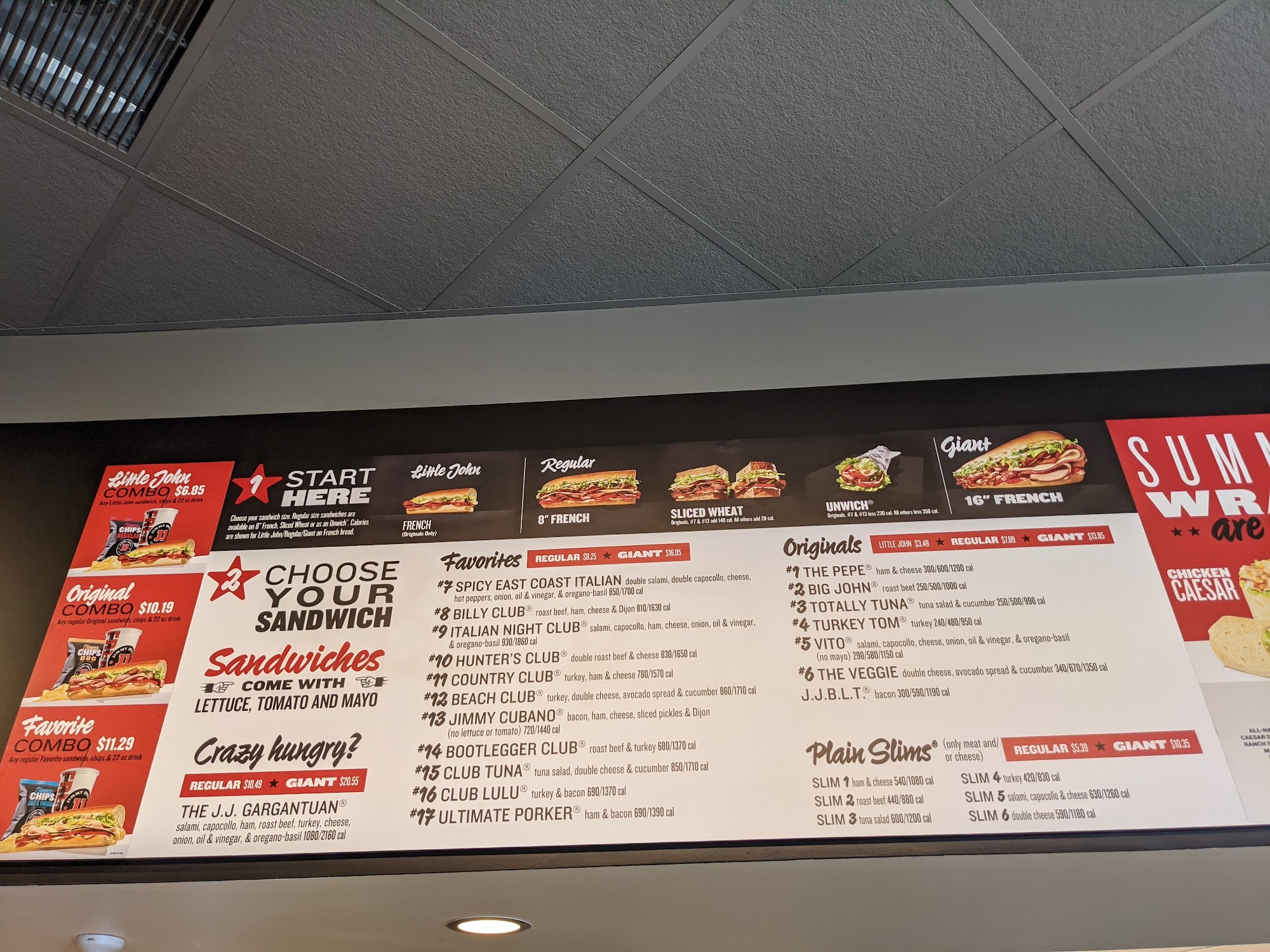 Jimmy John's Menu