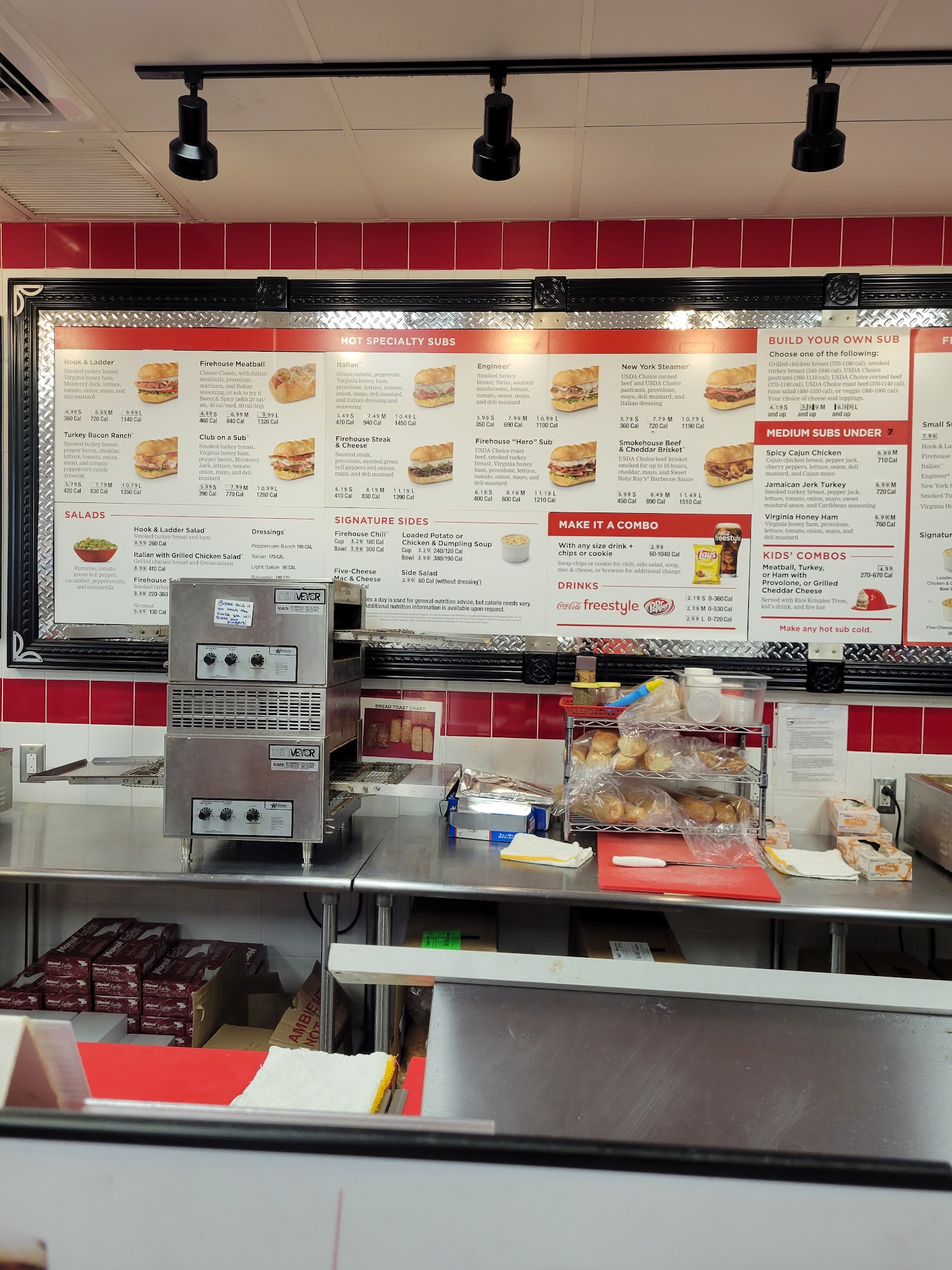 Firehouse Subs Peach Street Menu